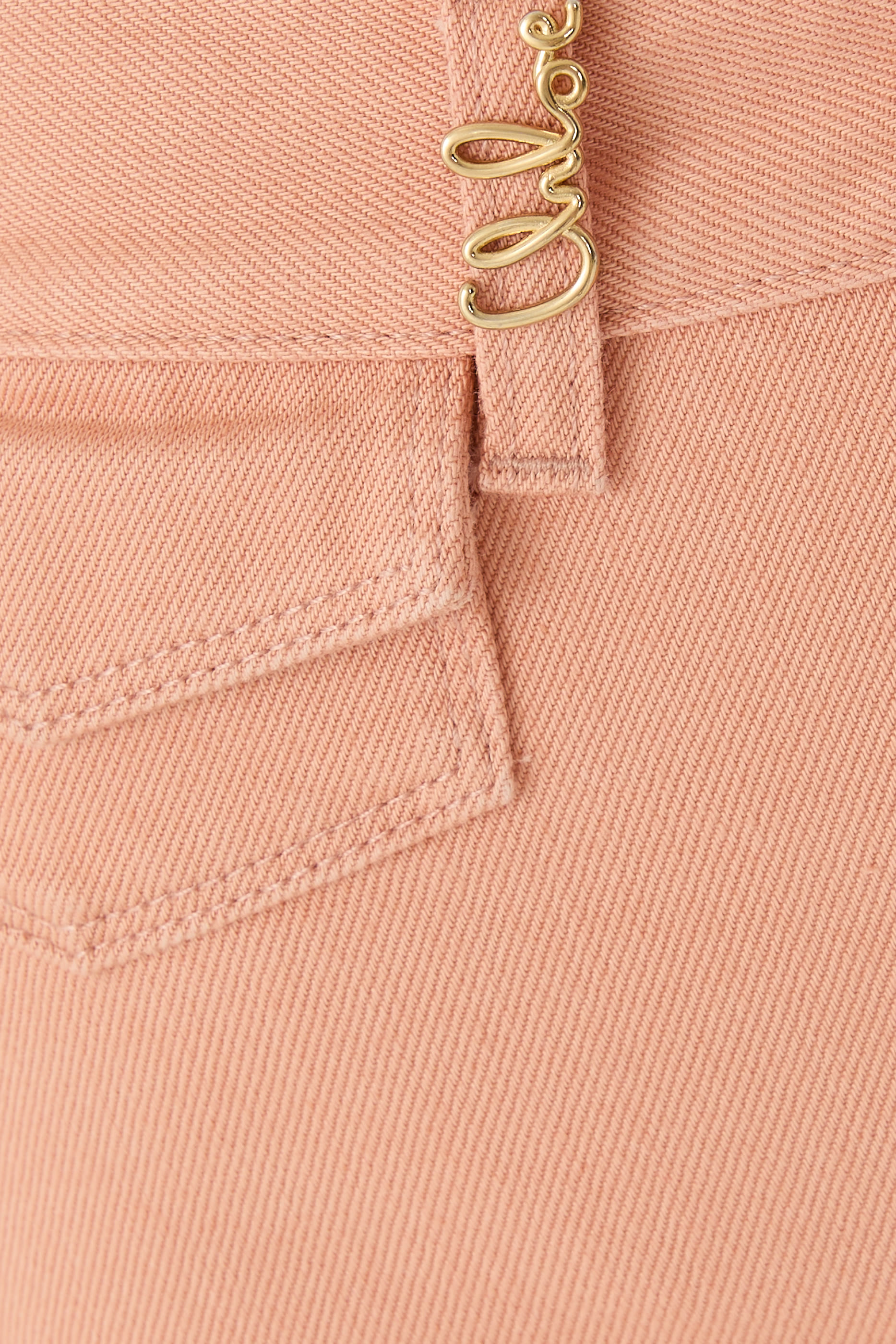 شورت قصير بخصر مرتفع قماش قنب قطني