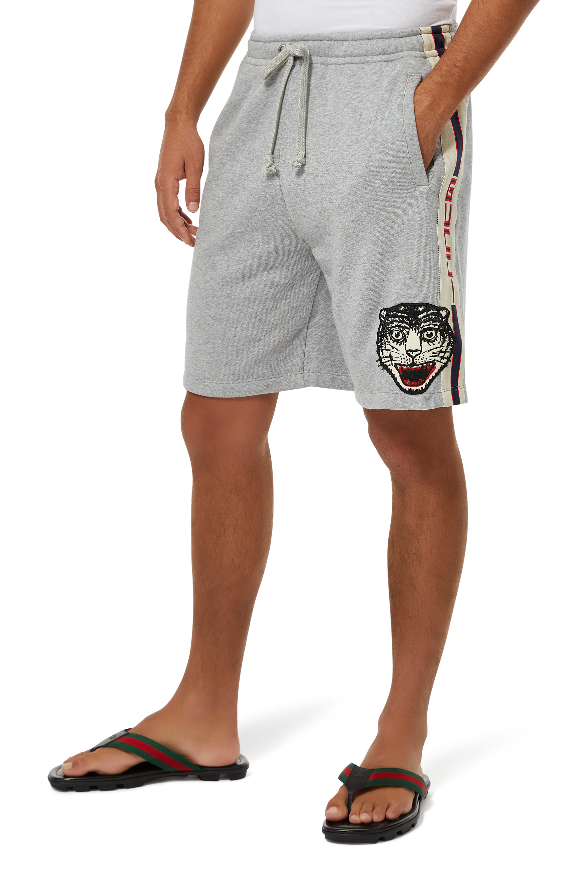 شورت قطن مخطط