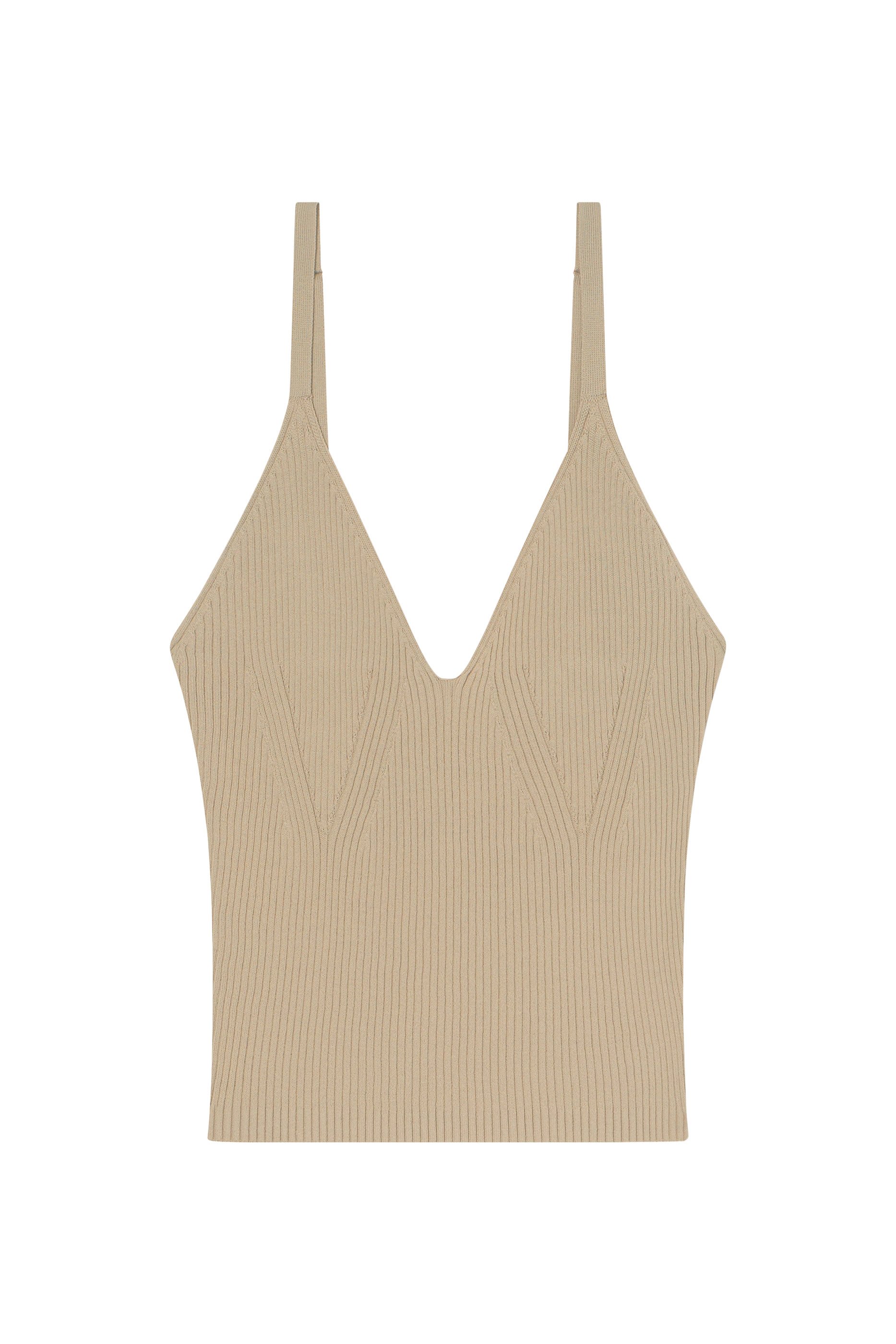 بلوزة منسوجة بلا أكمام بياقة V من تشكيلة الملابس شبه الرسمية