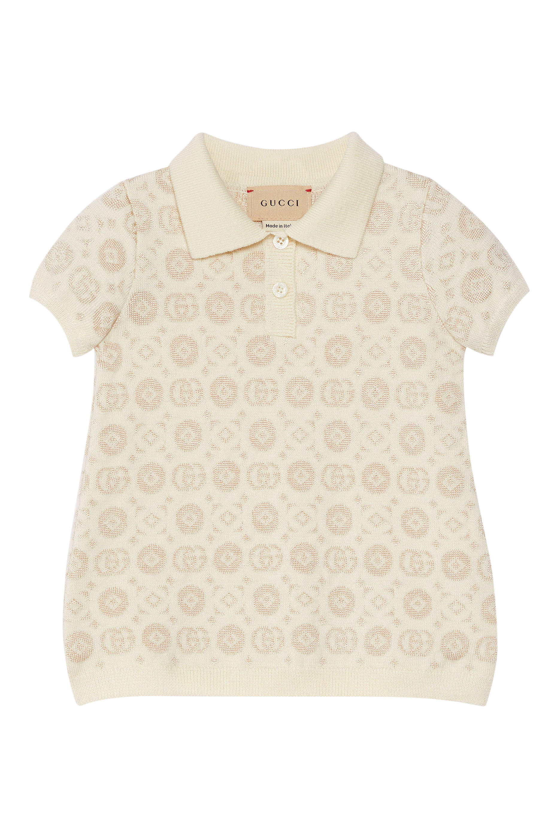 فستان للأطفال بحرفي شعار الماركة صوف