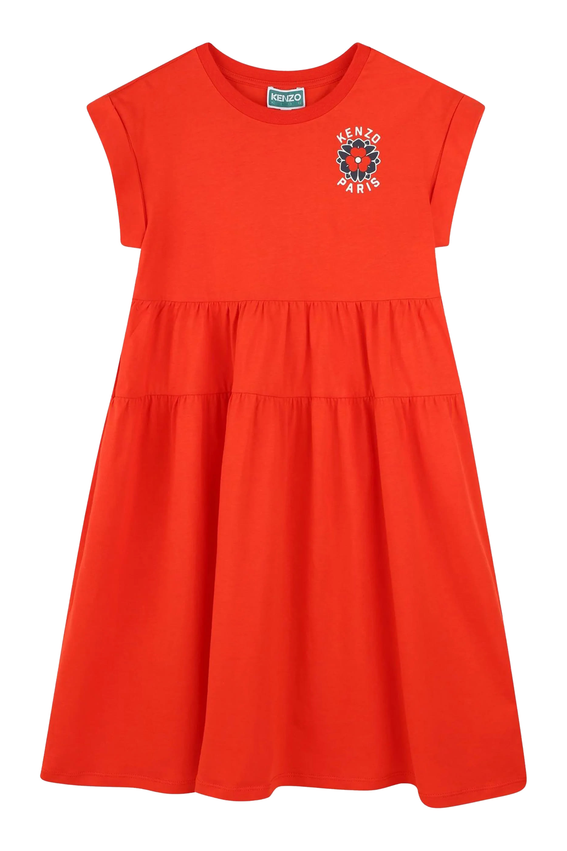 فستان بنقشة شعار الماركة للأطفال
