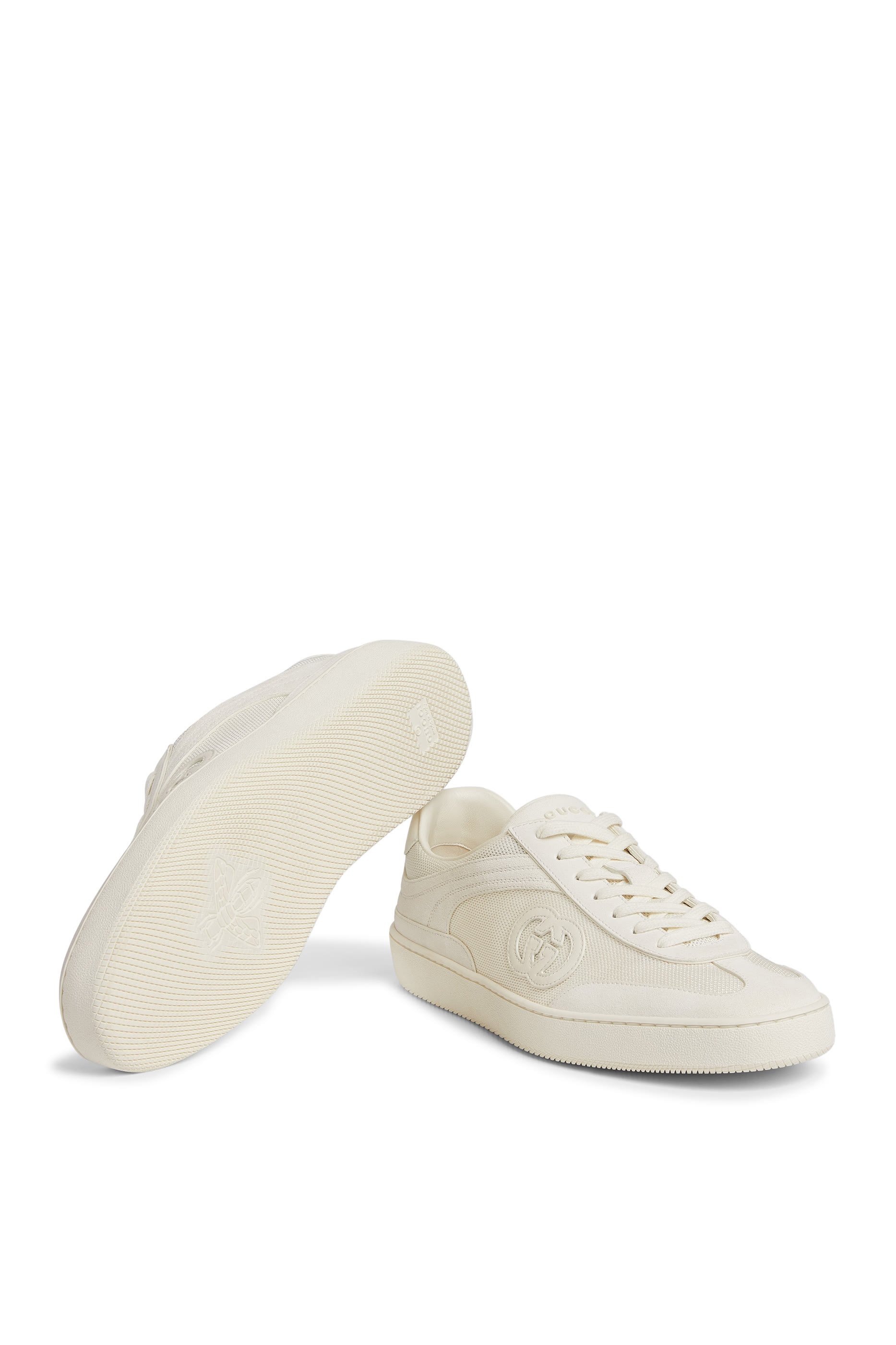 سنيكرز شبكي بشعار حرفي الماركة متداخل