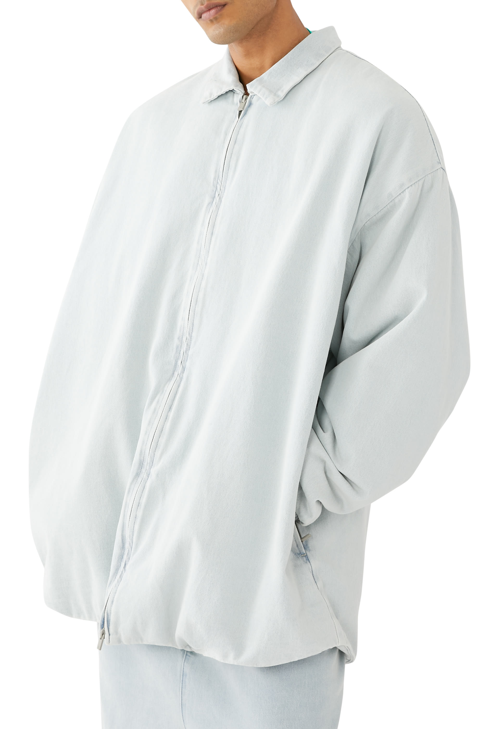 جاكيت بنمط قميص مبطن