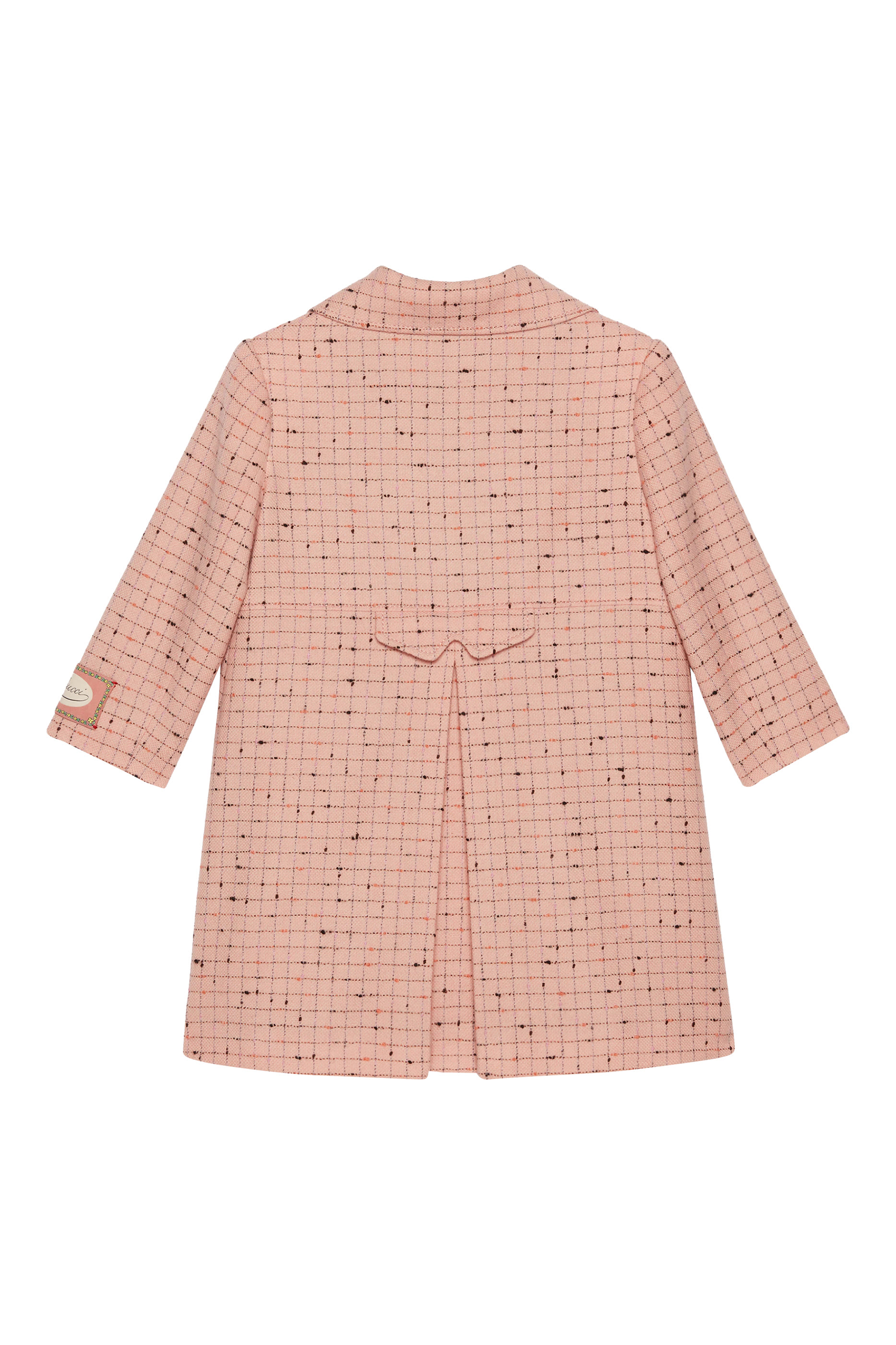 معطف للأطفال بنقشة مربعات صوف دامير