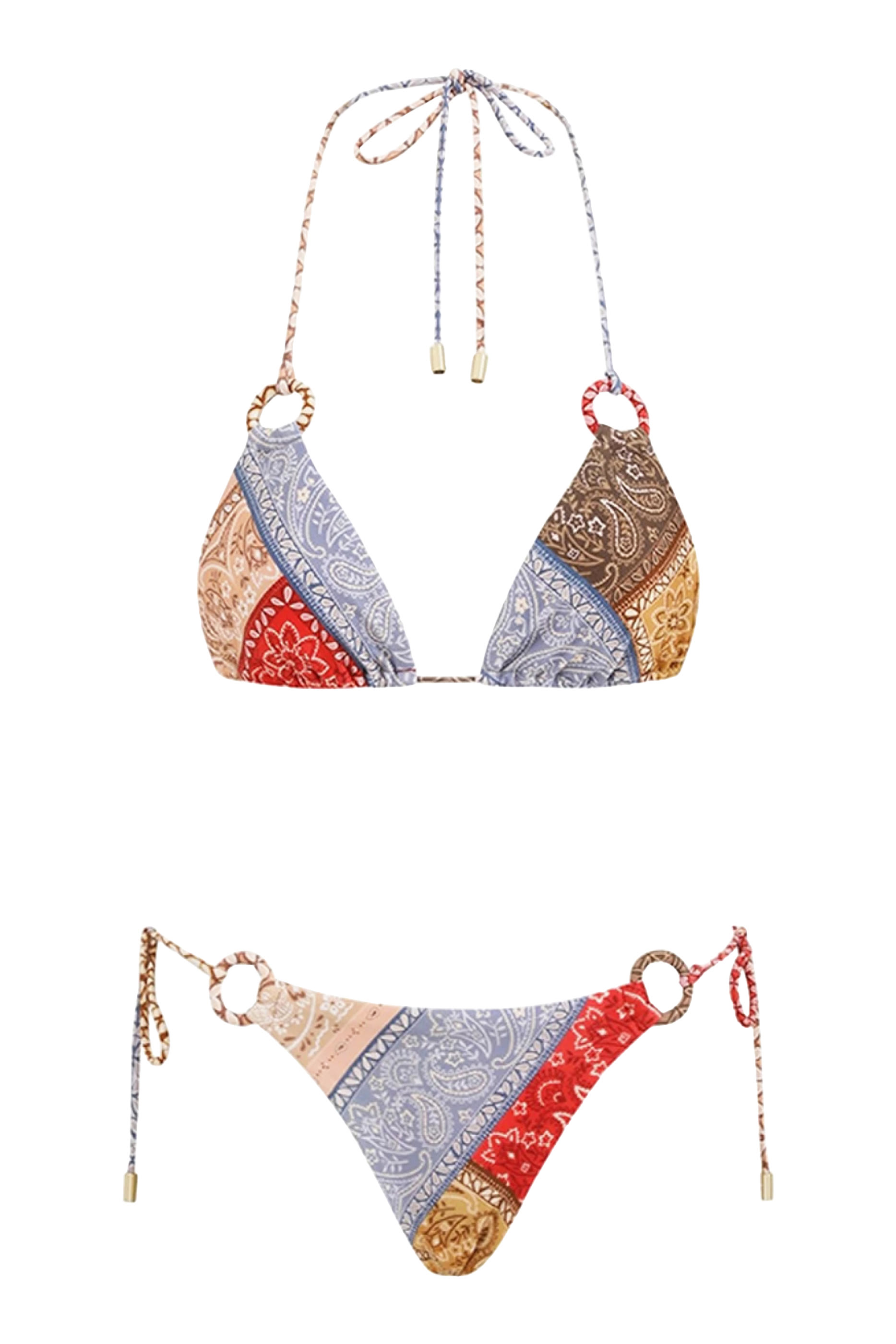 طقم بيكيني لاكي بأربطة وحلقات