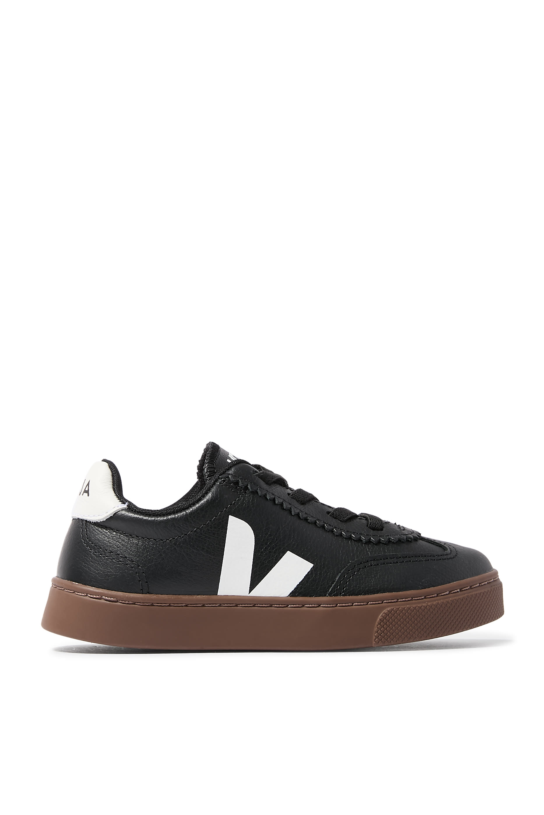 سنيكرز فولي جلد بأربطة مطاطية للأطفال