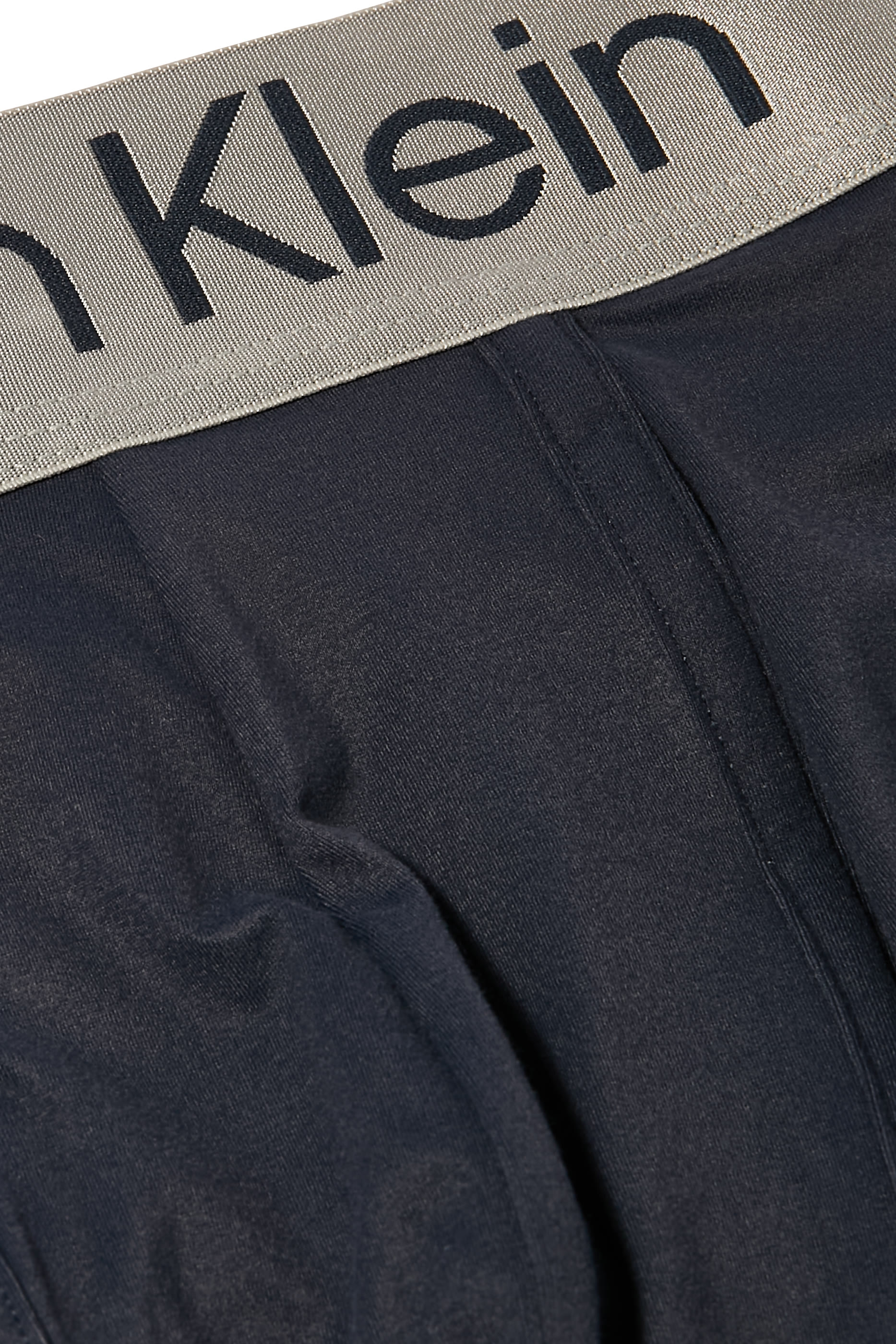 بوكسر بخصر منخفض وحزام خصر لامع ألياف دقيقة مطاطية