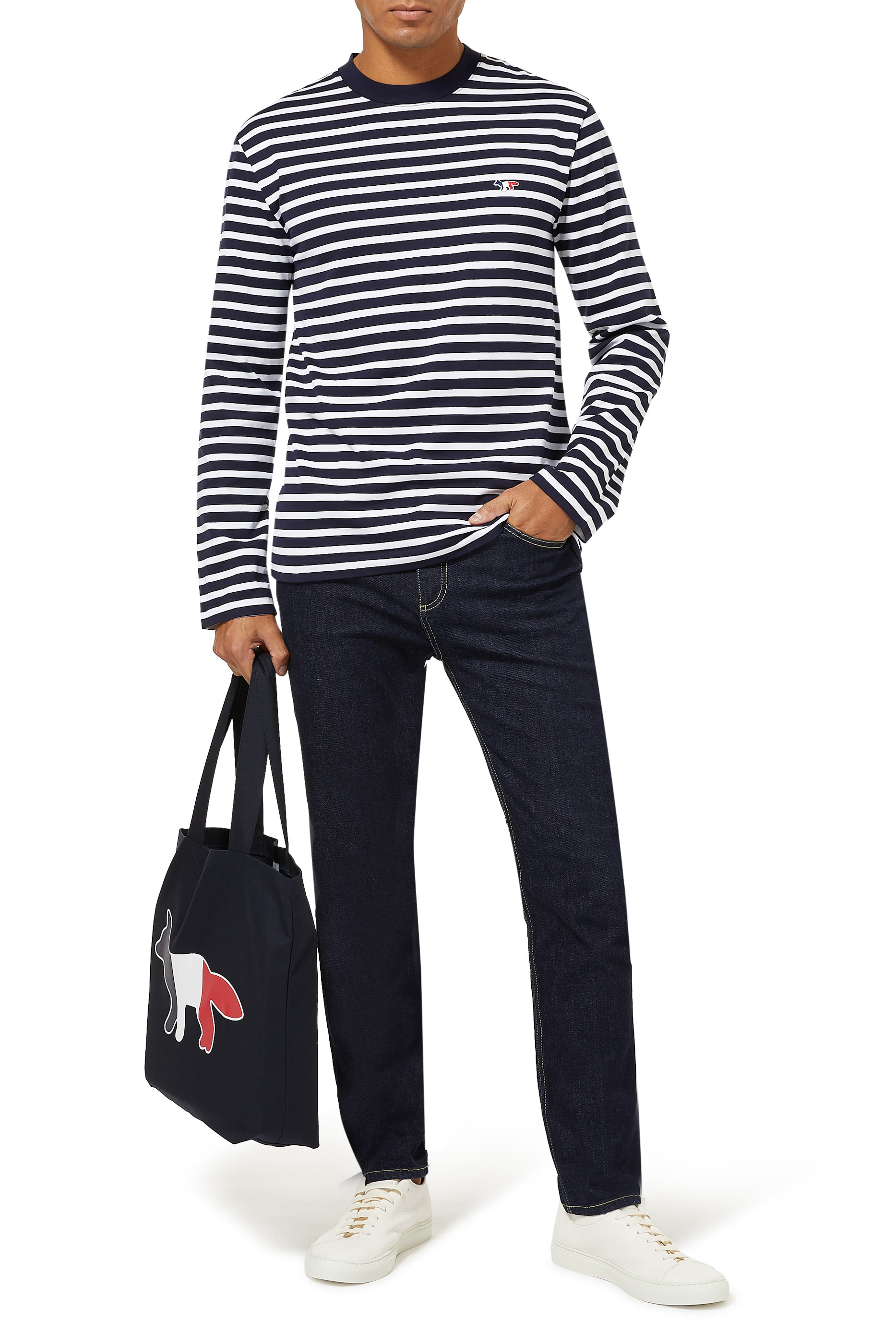 تي شيرت برقعة على شكل رأس ثعلب