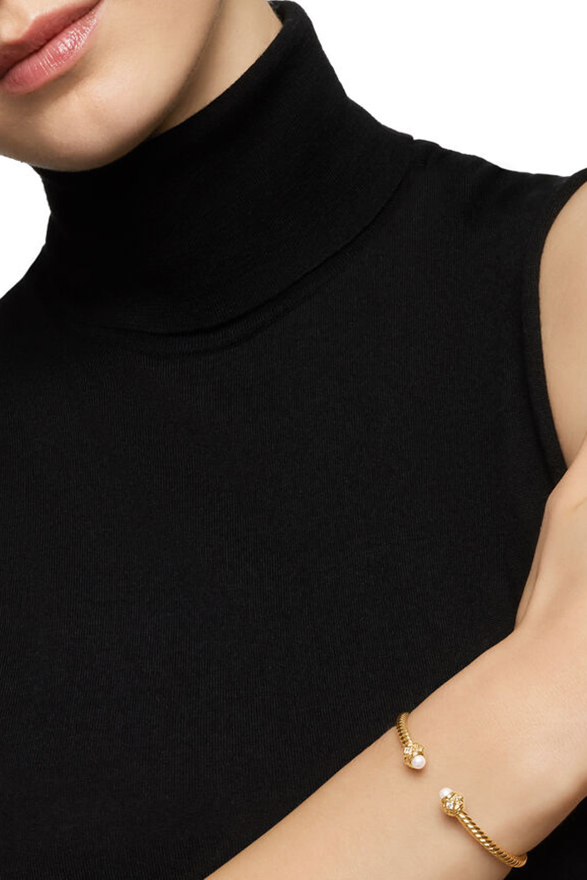 سوار رينيسانس كابل سبيرا مرصع بالماس والؤلؤ ذهب أصفر عيار 18