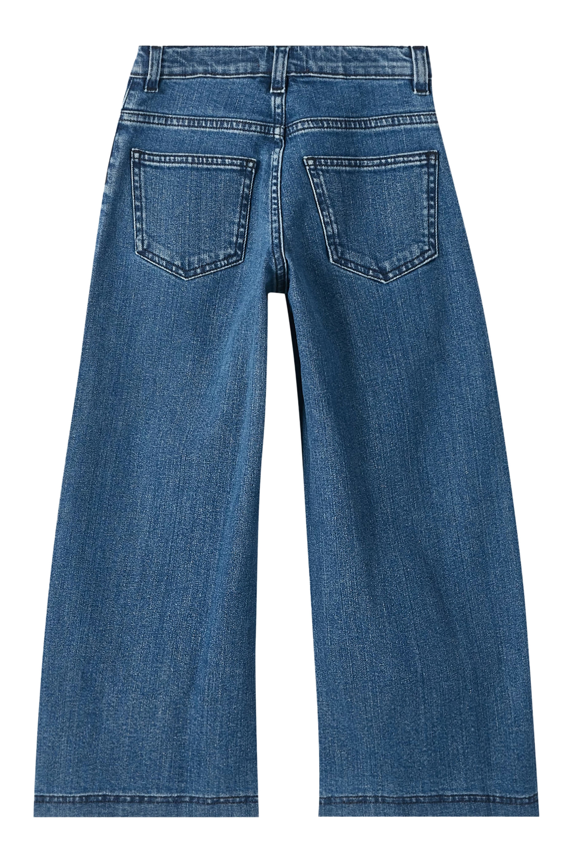 بنطال بقصة ساق واسعة مزين بالترتر للأطفال