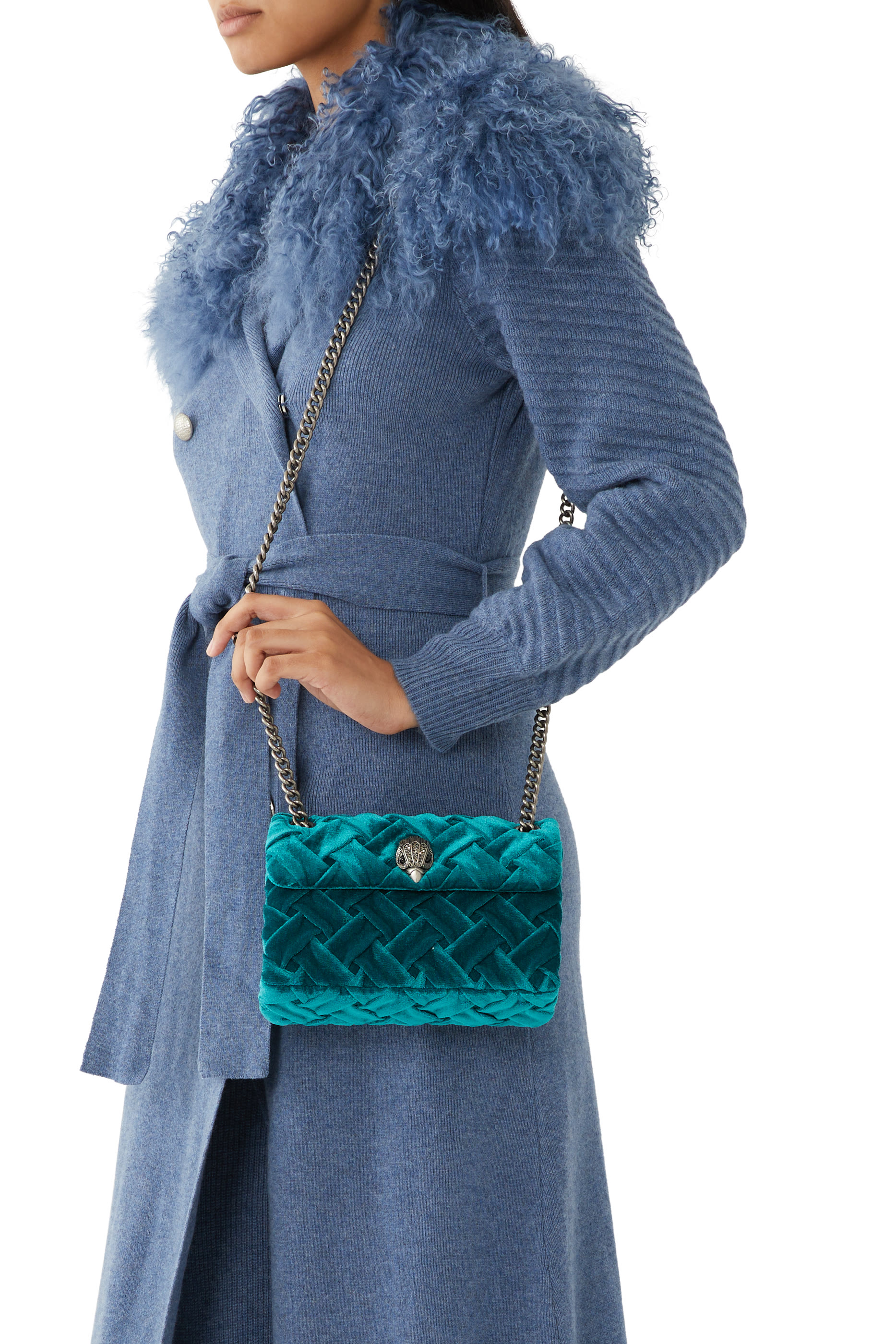 حقيبة كنسينغتون صغيرة مخمل