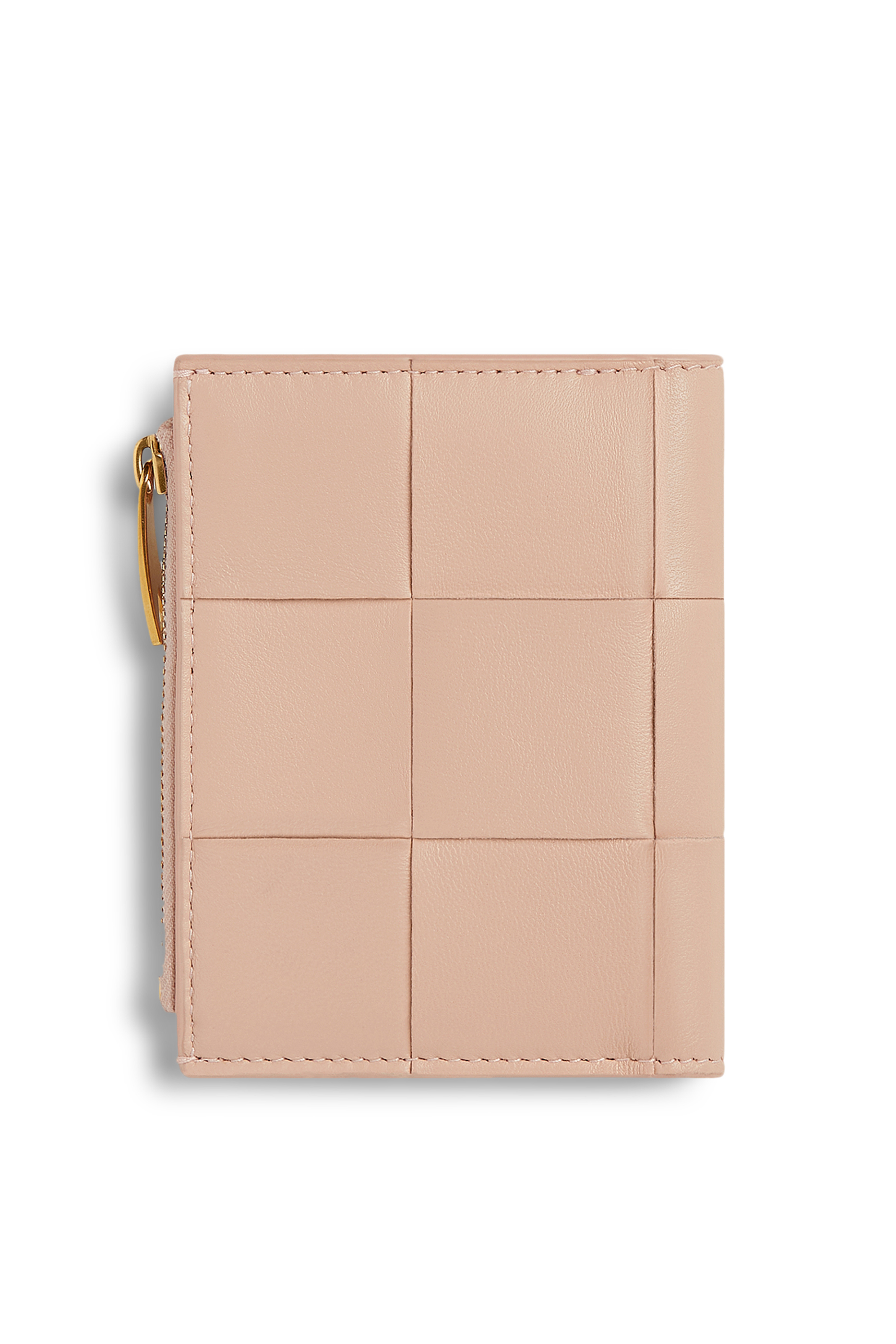 محفظة كاسيت صغيرة ثنائية الطي بسحاب