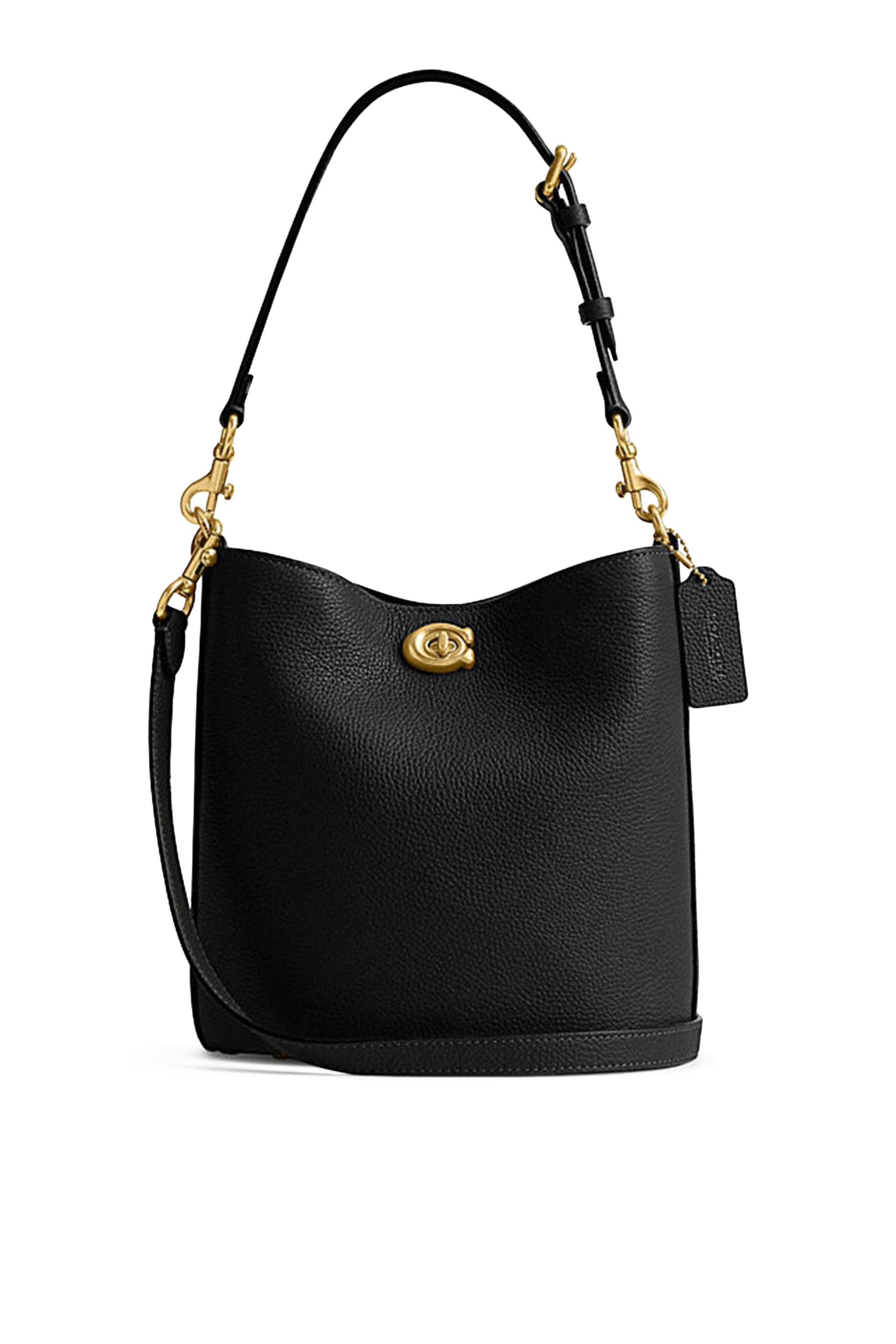 حقيبة باكيت ويلو جلد لامع