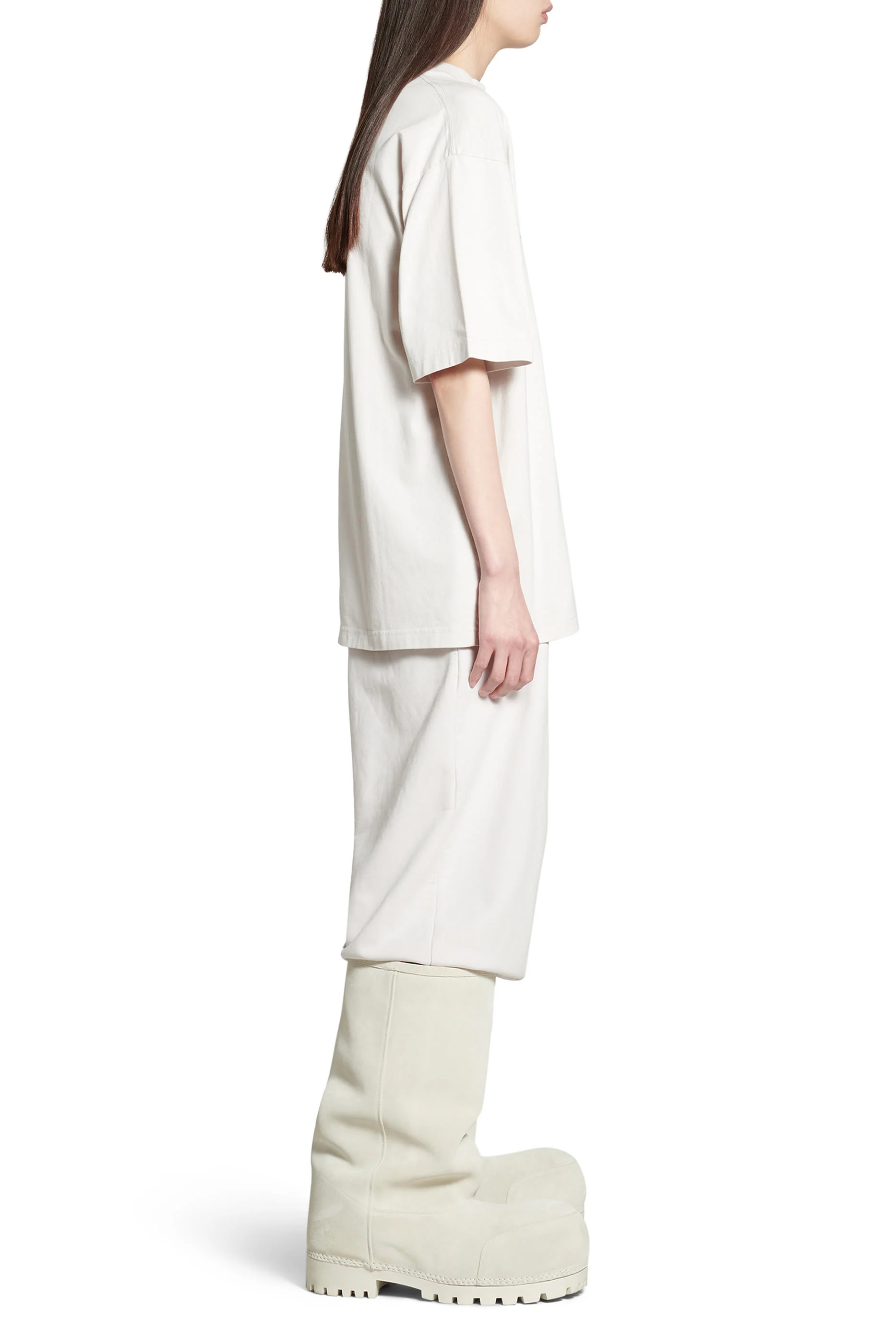 تيشيرت أكتيف وير قطن بشعار الماركة