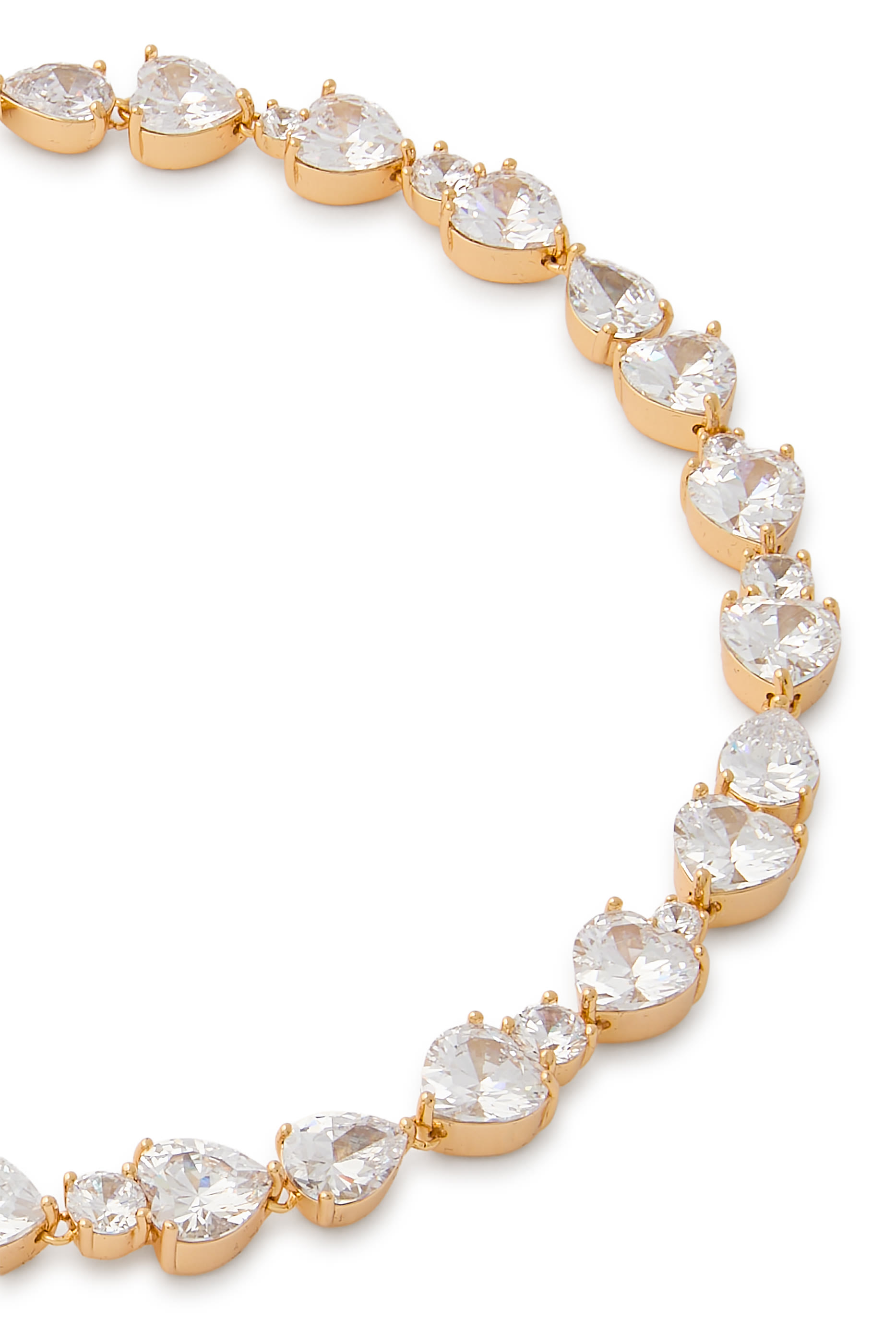 قلادة بدلاية بتصميم قلب مرصع بكريستال