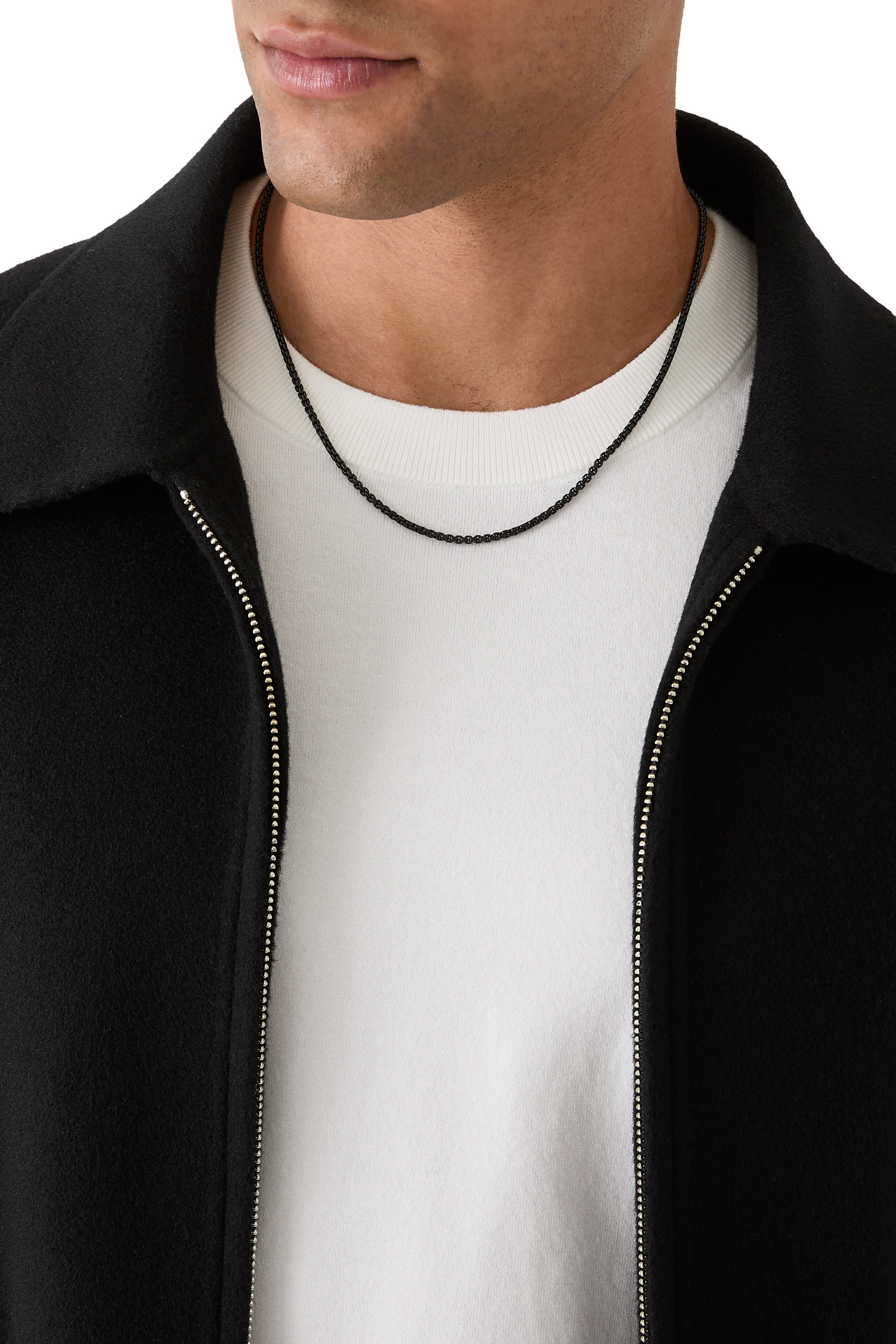 قلادة بحلقات مربعة، ستانلس ستيل