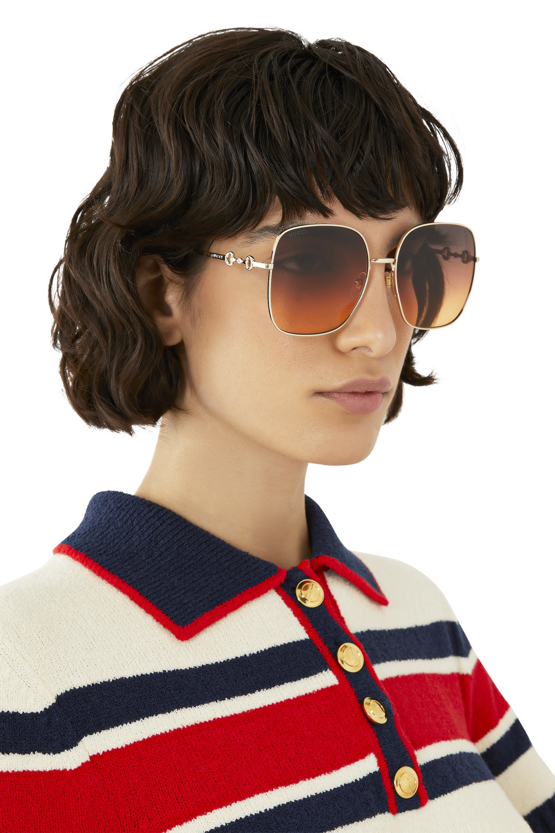 نظارة شمسية بإطار مربع كبير