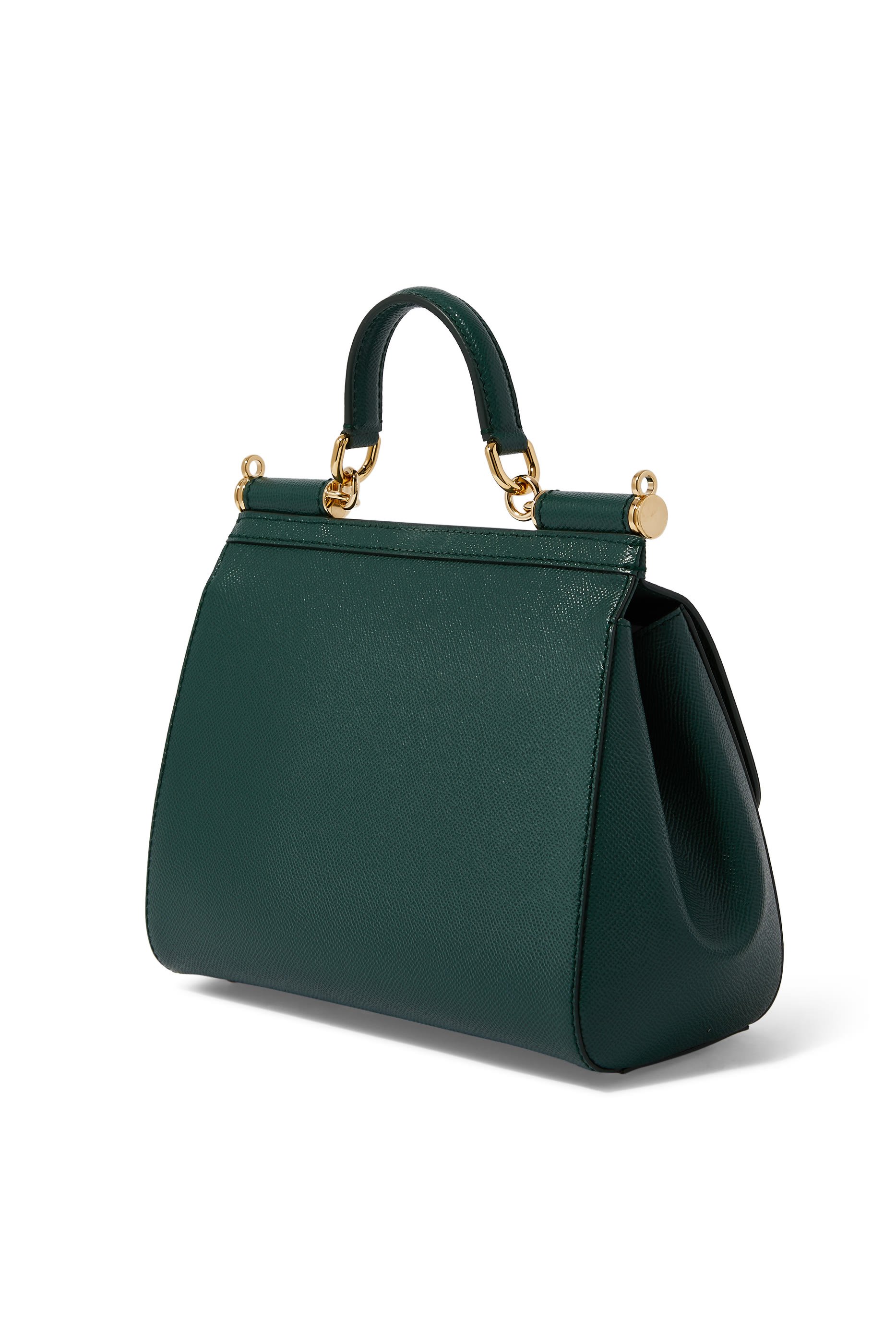 حقيبة ميس سيسيلي متوسطة الحجم جلد دوفين بيد علوية