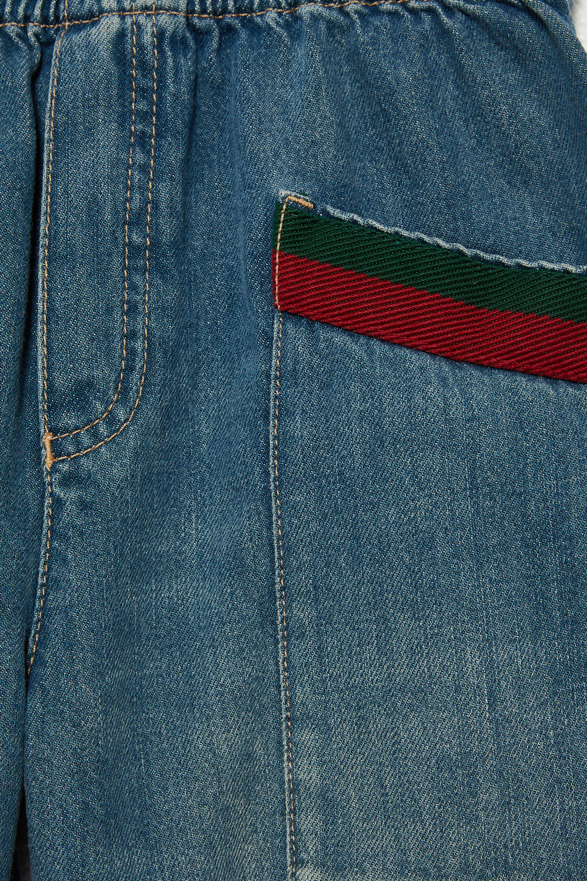 بنطال جينز دينم باهت