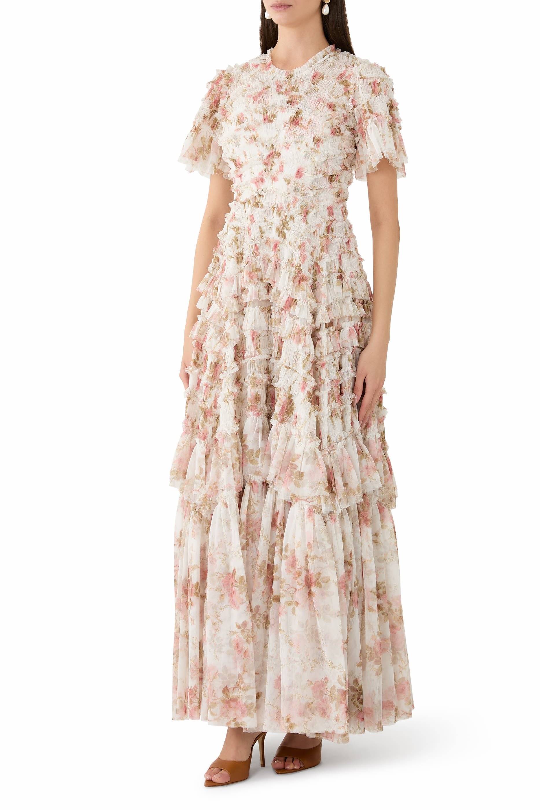 فستان سهرة سامر روز فالنتين بكشكش