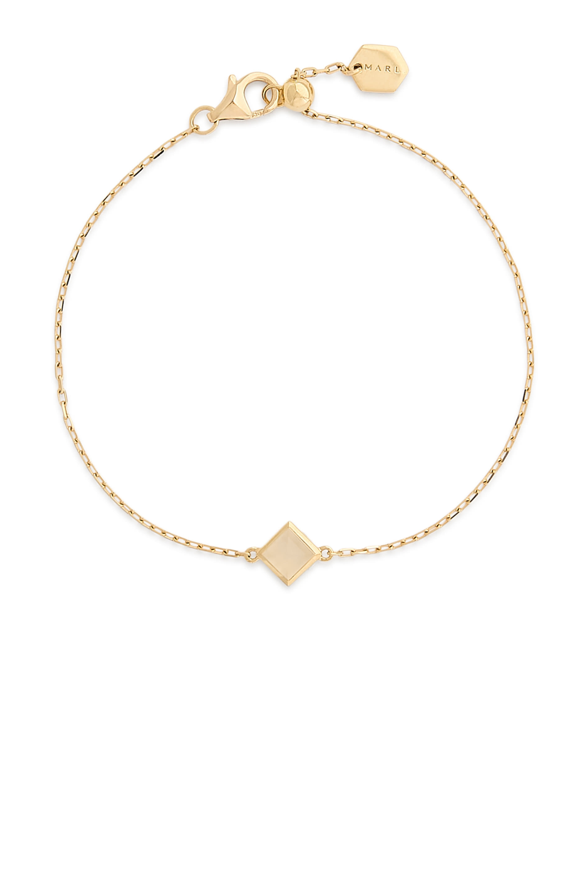 سوار كليو بحلية بتصميم هرمي، ذهب أصفر عيار 18