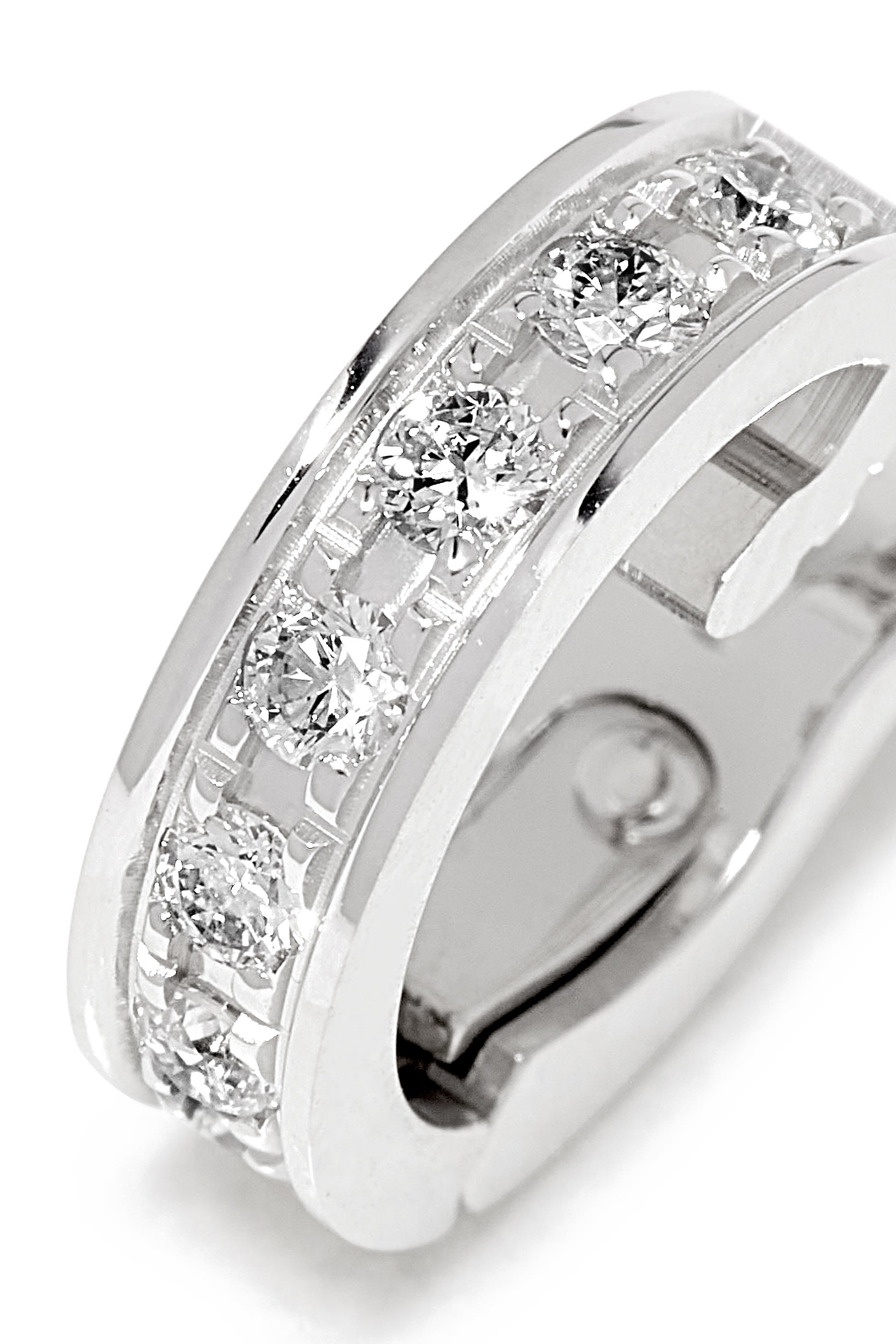 Quatre Radiant Edition Mini Ring Single Clip Earring, 18K Yellow Gold & White Gold