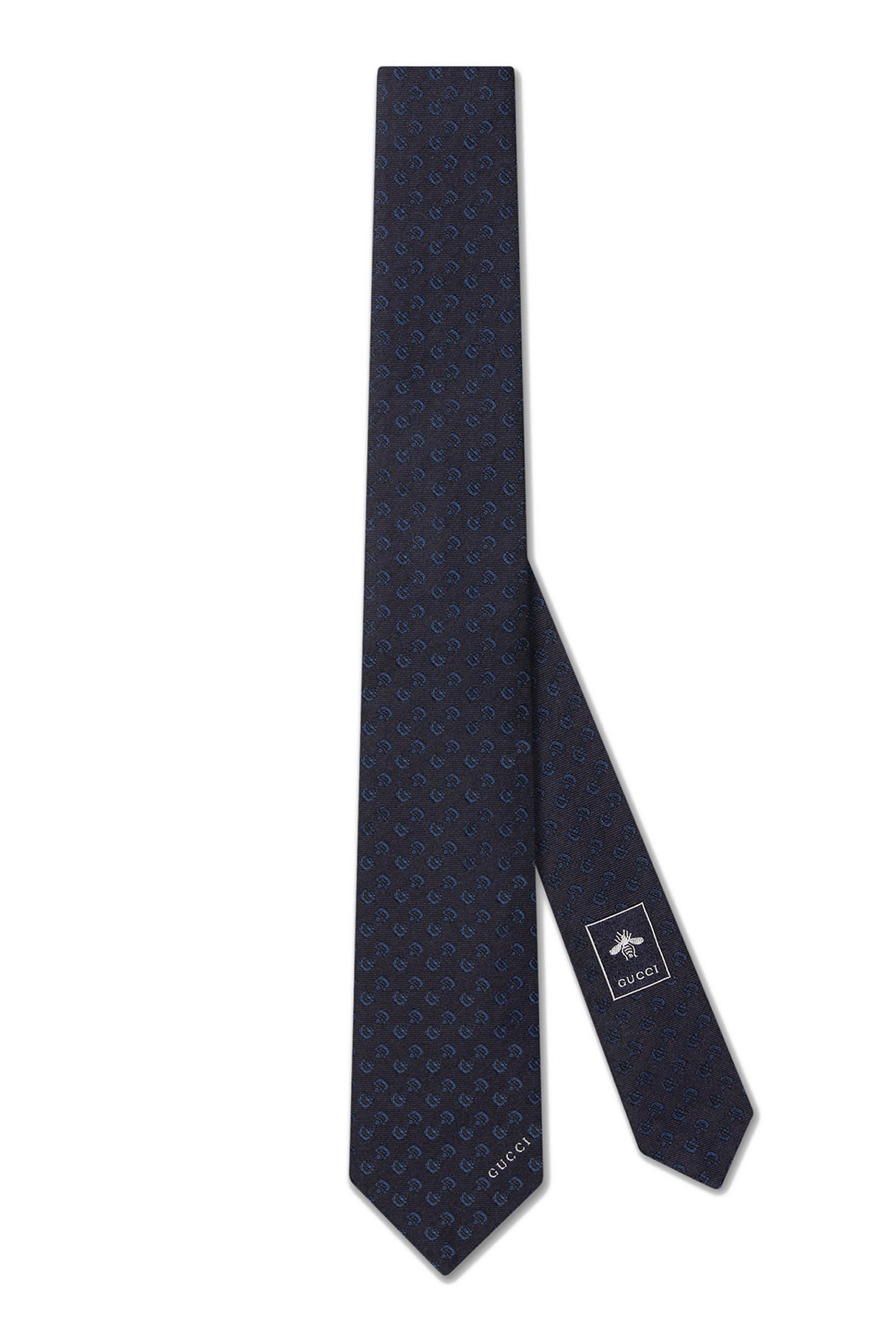 ربطة عنق بنقشة لجام حصان حرير جاكار