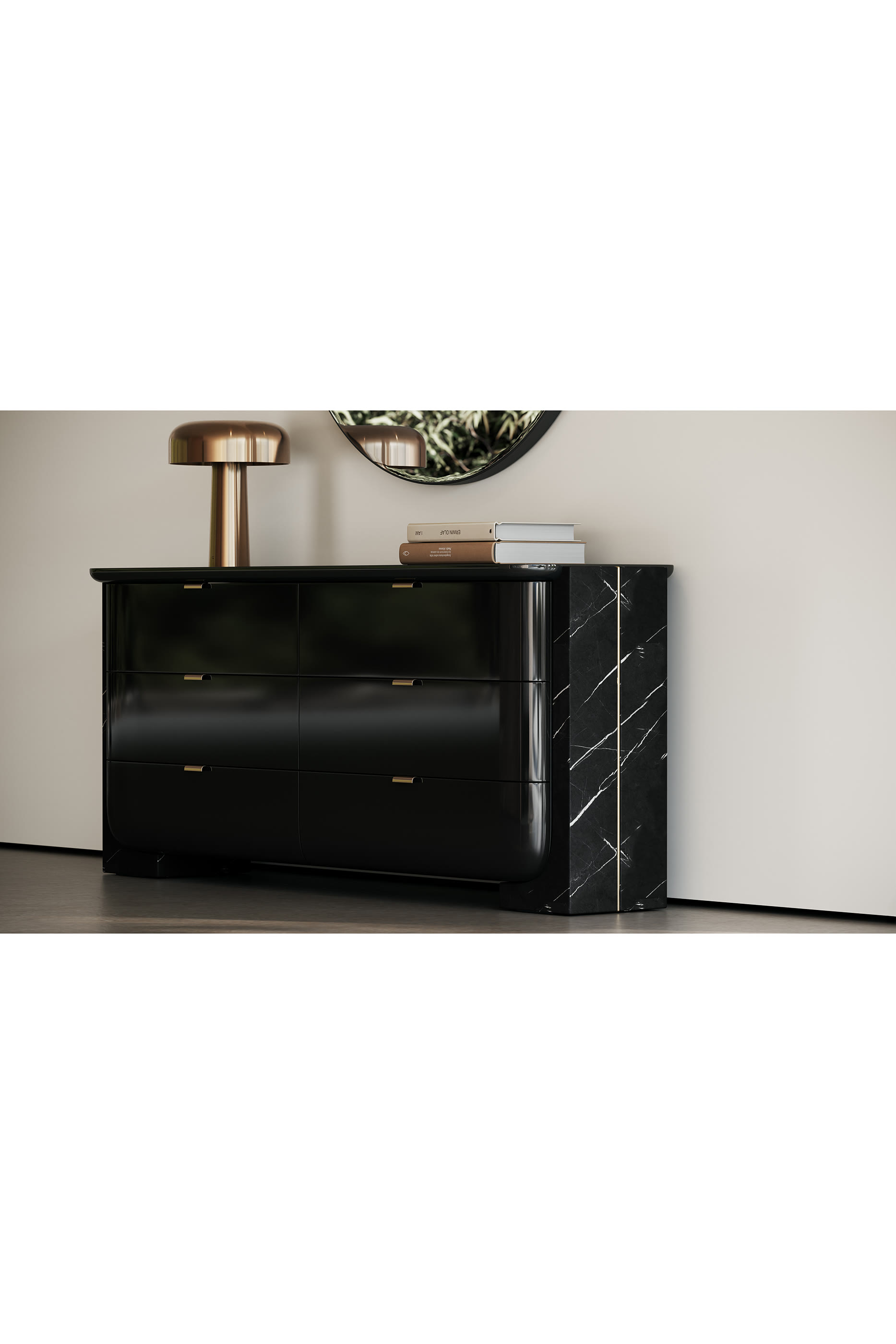 طاولة زينة بتصميم متداخل