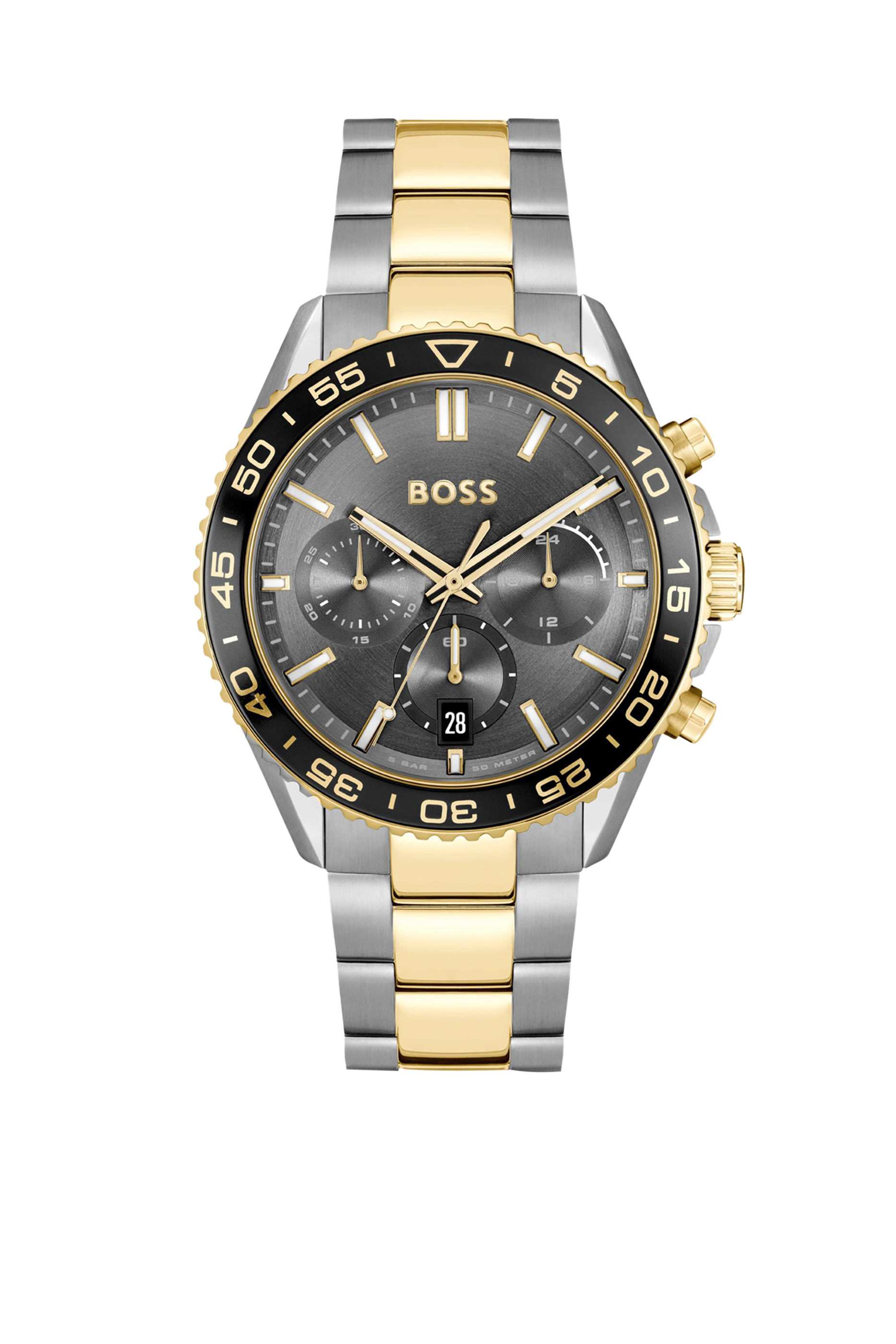 ساعة رانر كرونوغراف بسوار بلونين ومينا رمادي