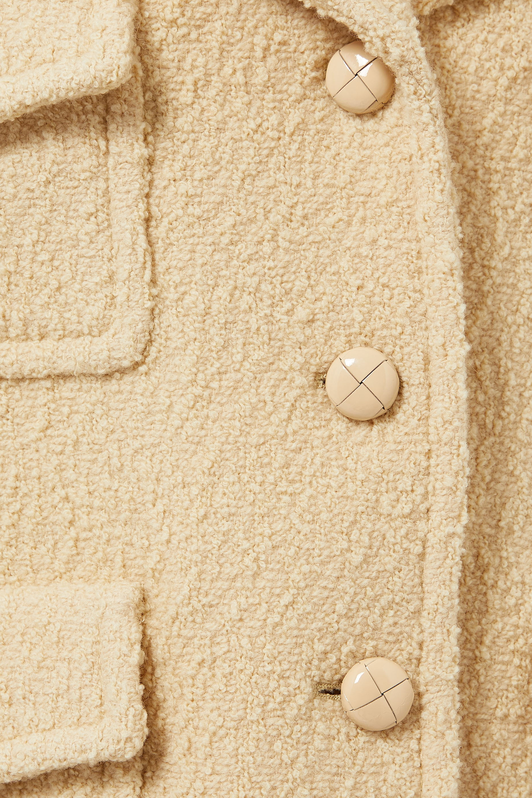 جاكيت تويد بوكليه ناعم