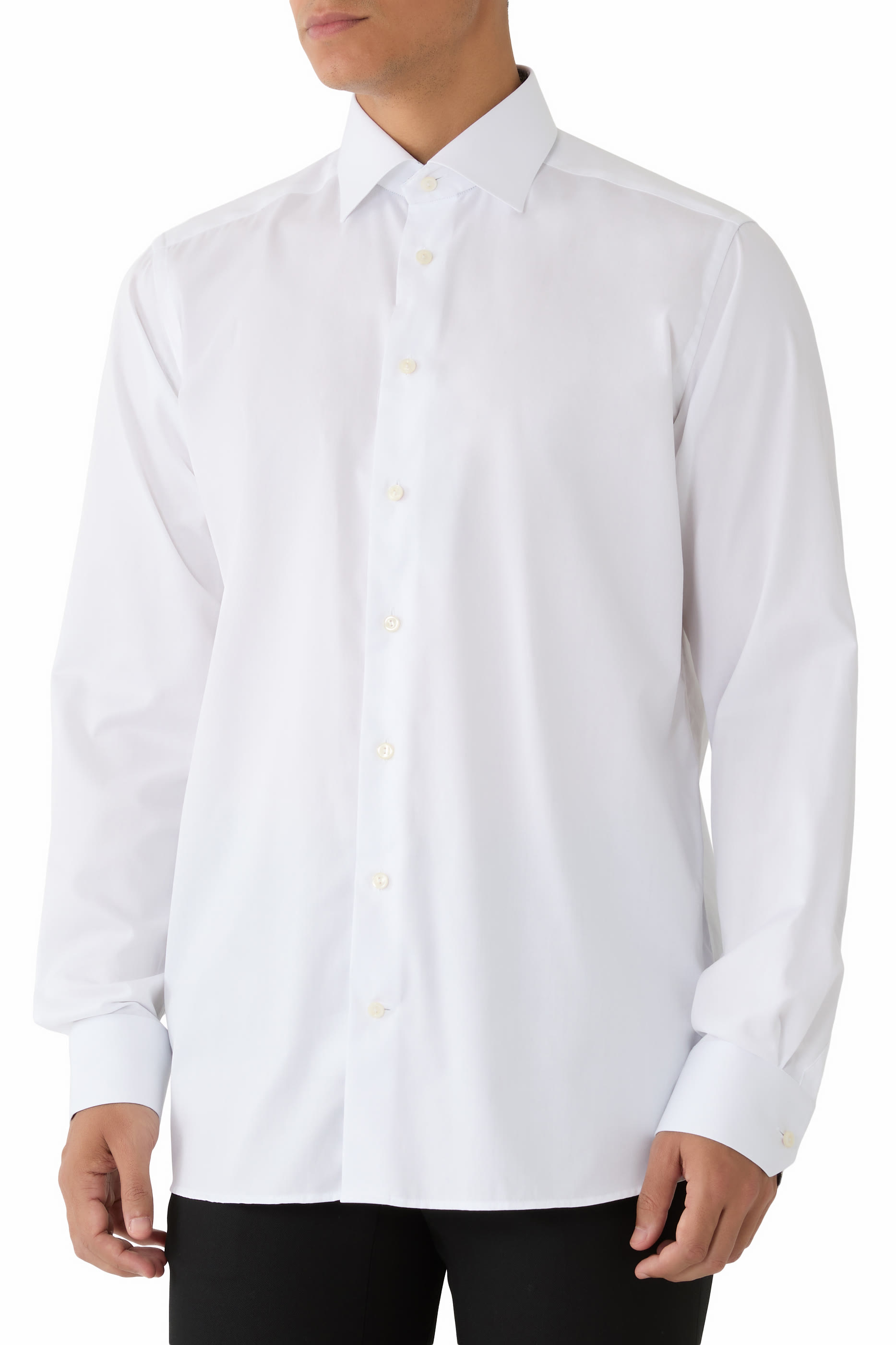 قميص تويل مميز للماركة بنقشة زهور