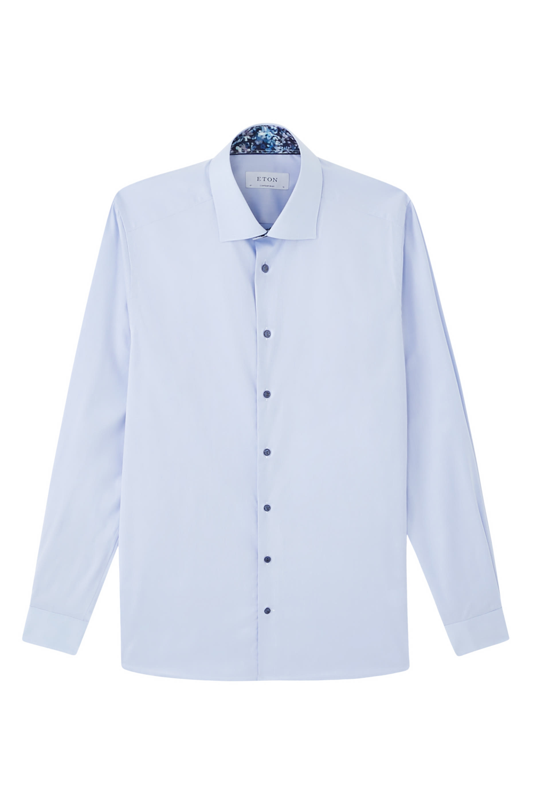 قميص بنقشة زهور تويل مميز للماركة