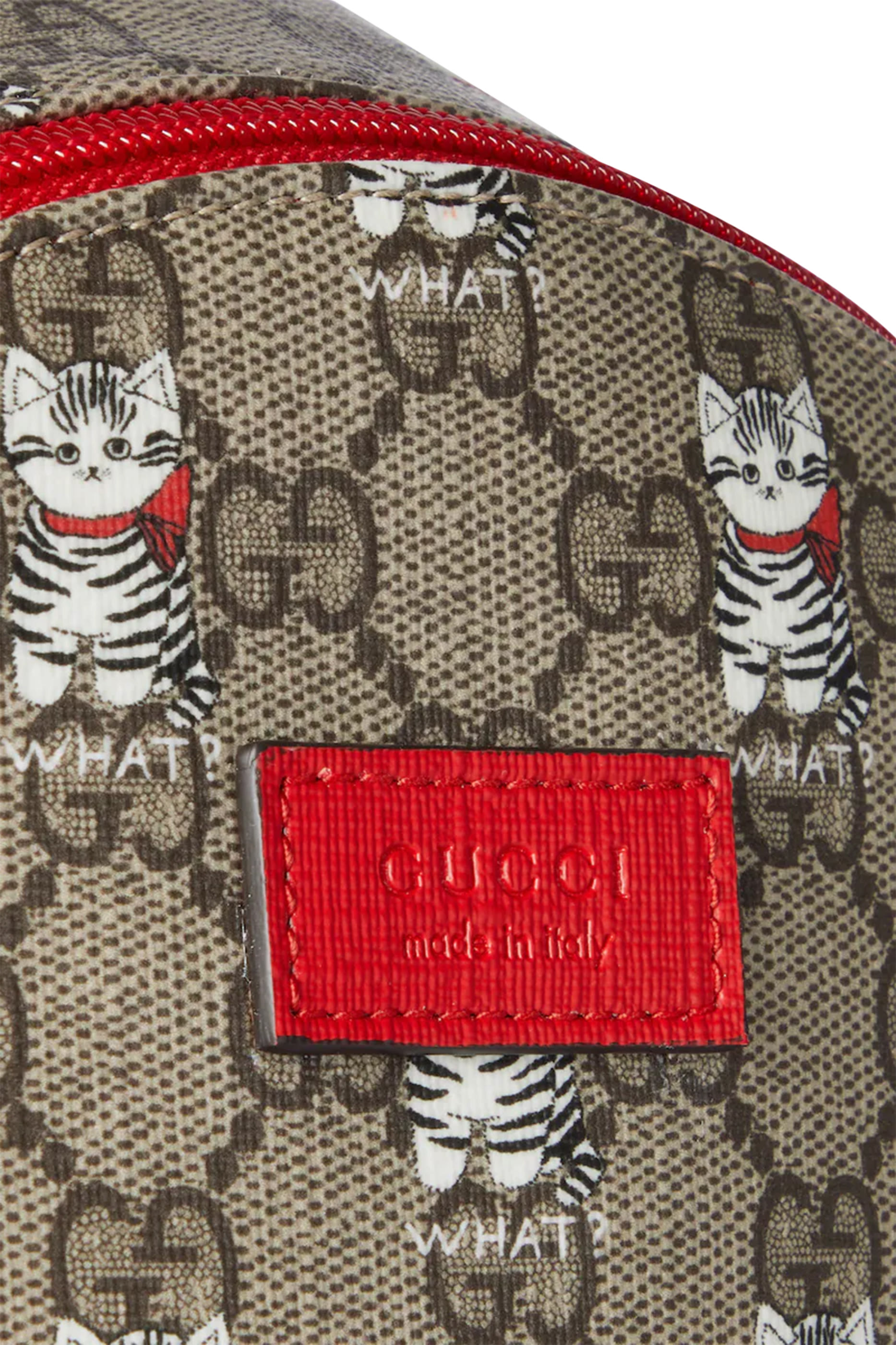 حقيبة ظهر بنقشة حرفي شعار الماركة للأطفال