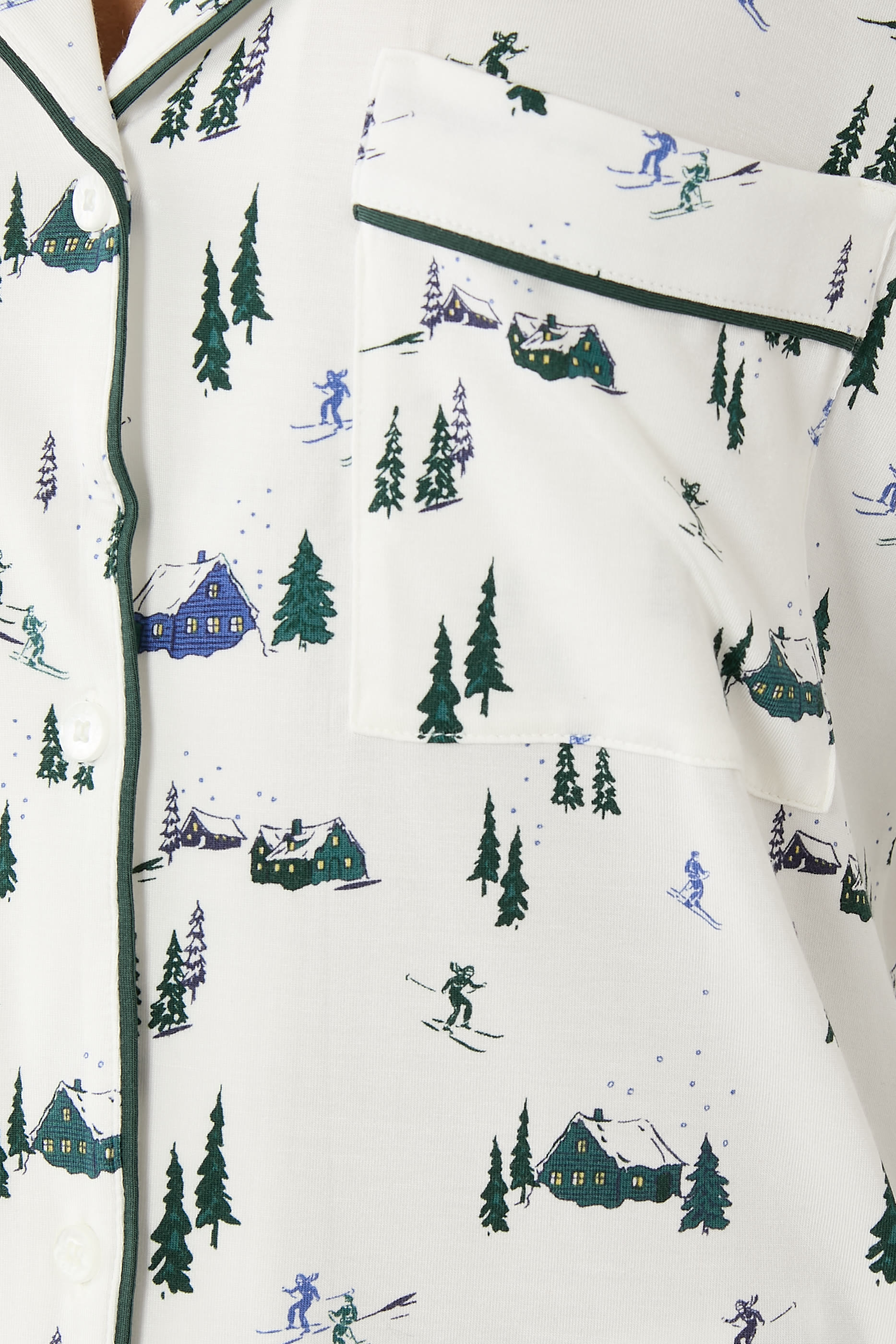 طقم بيجامة جيزيل بنقشة تينسيل مودال