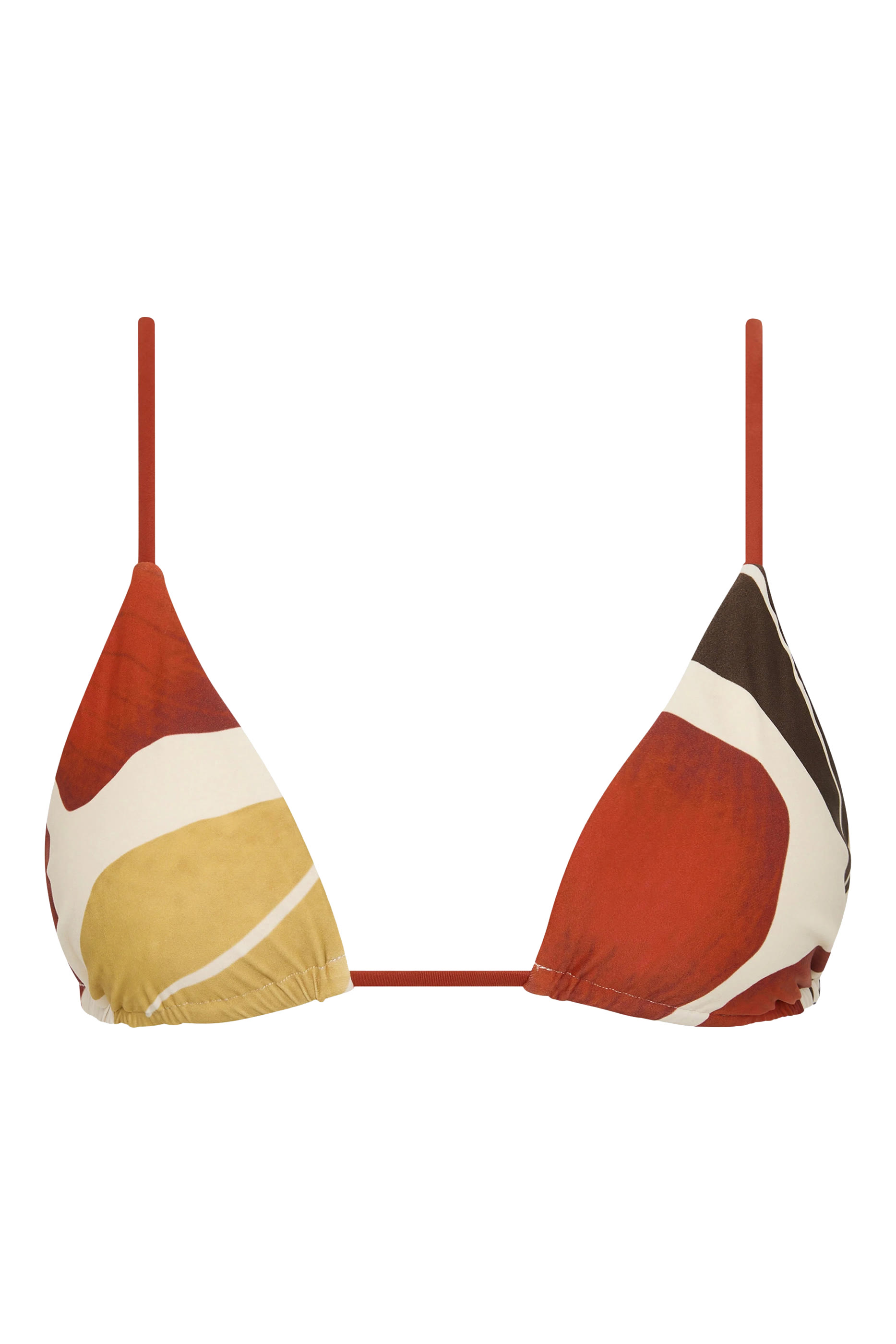 قطعة بيكيني علوية جولييتا بقوالب مثلثة وأربطة رفيعة