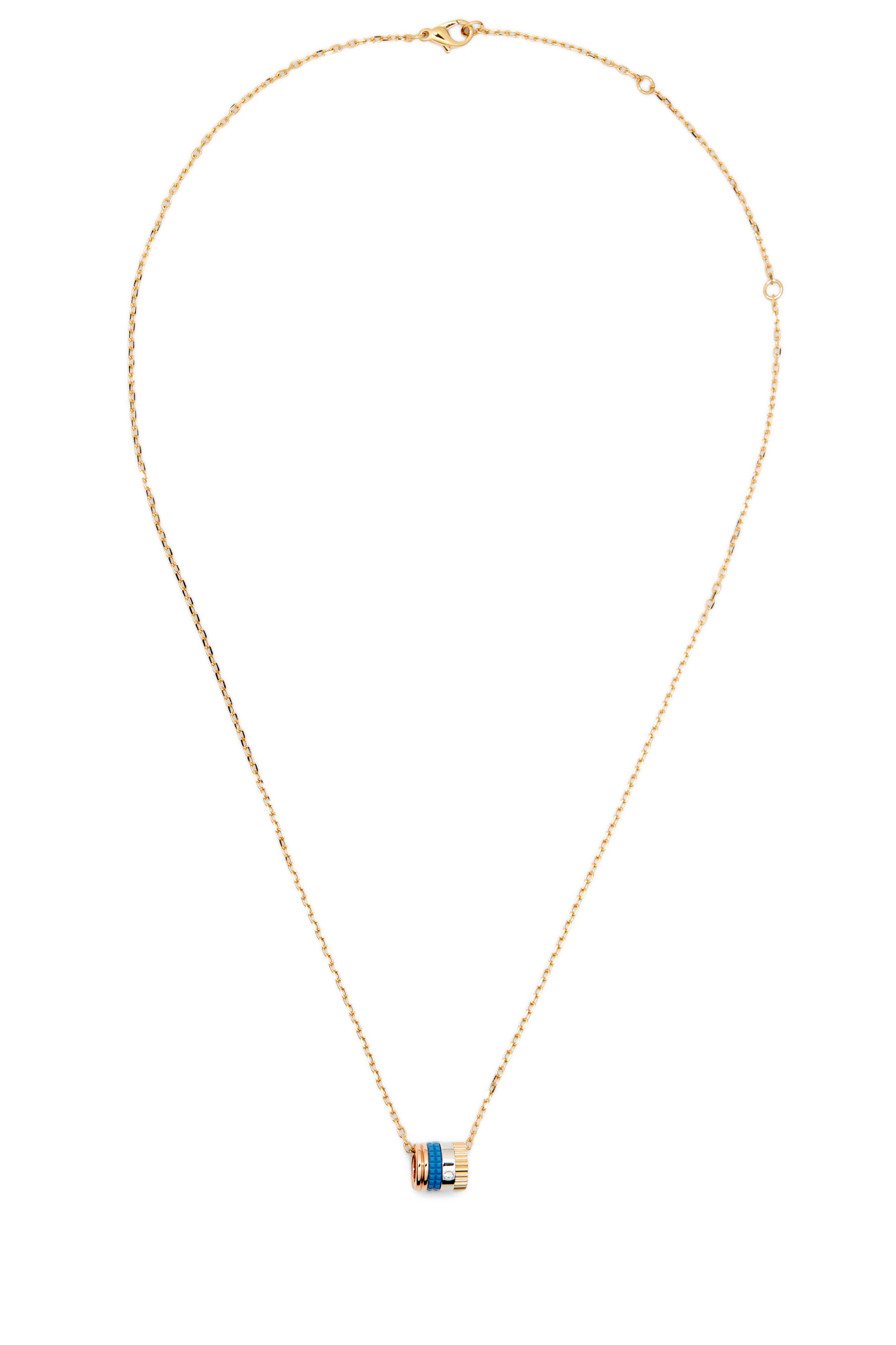 قلادة كاتر إصدار بلو بدلاية خاتم ميني مرصع بالماس