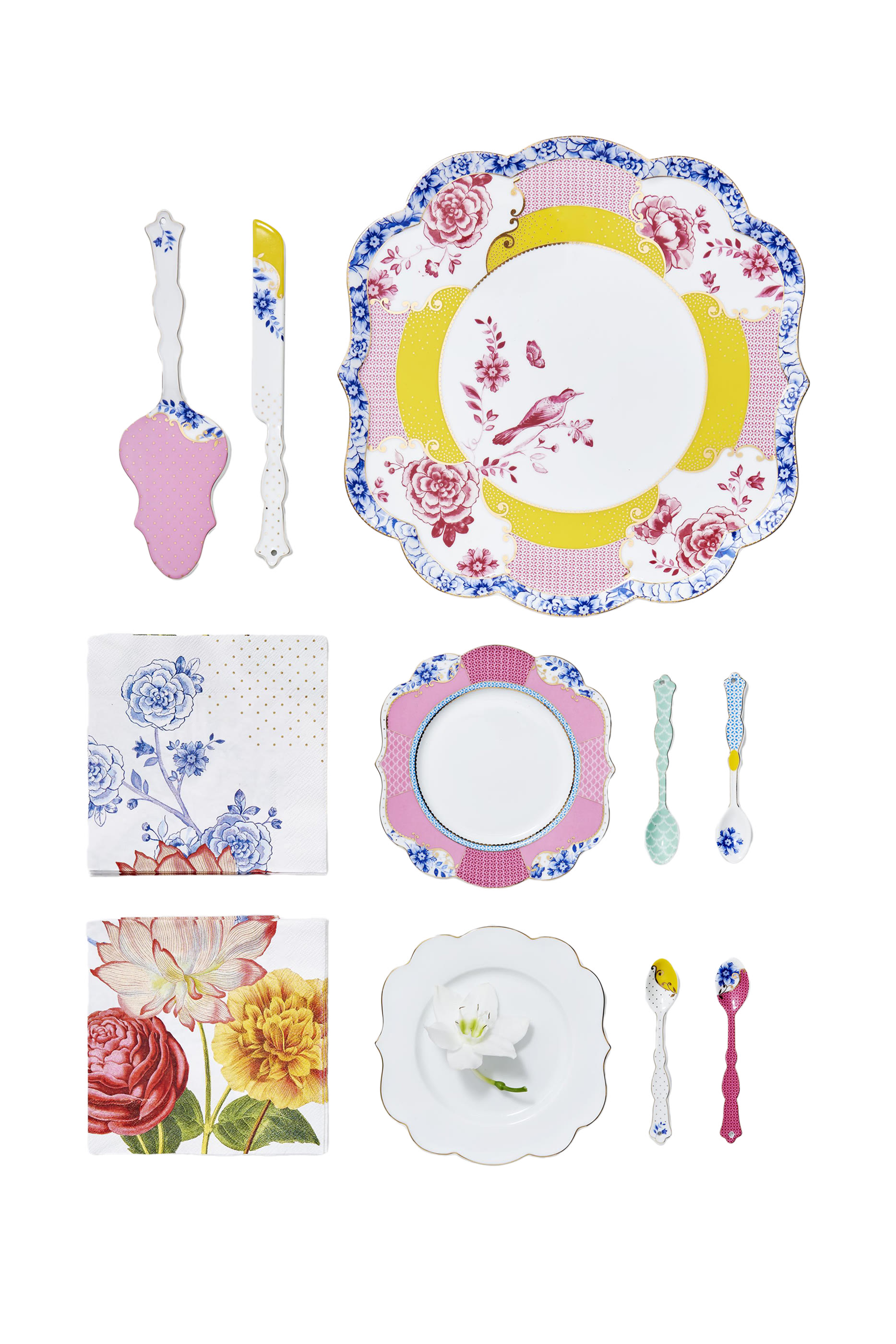 صحن كيك رويال متعدد الألوان