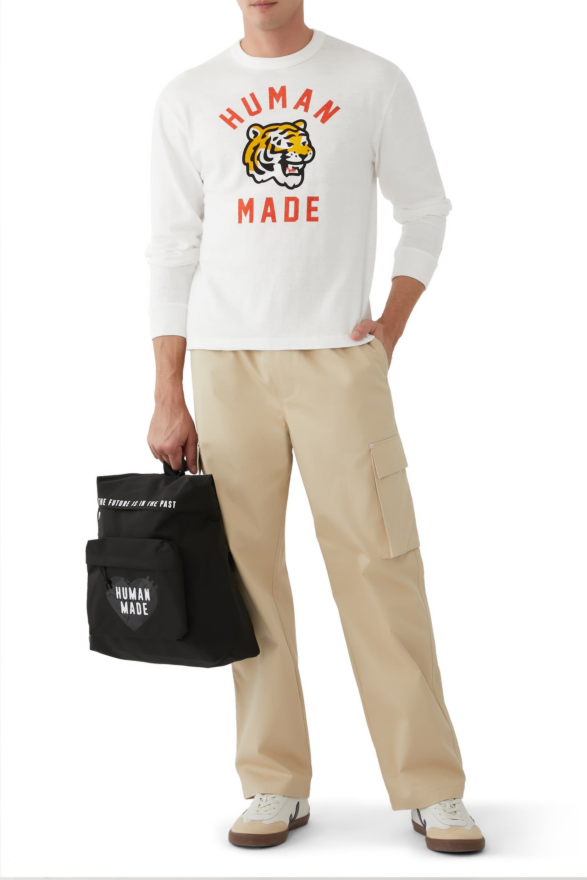 بنطال كارجو بقصة ساق واسعة