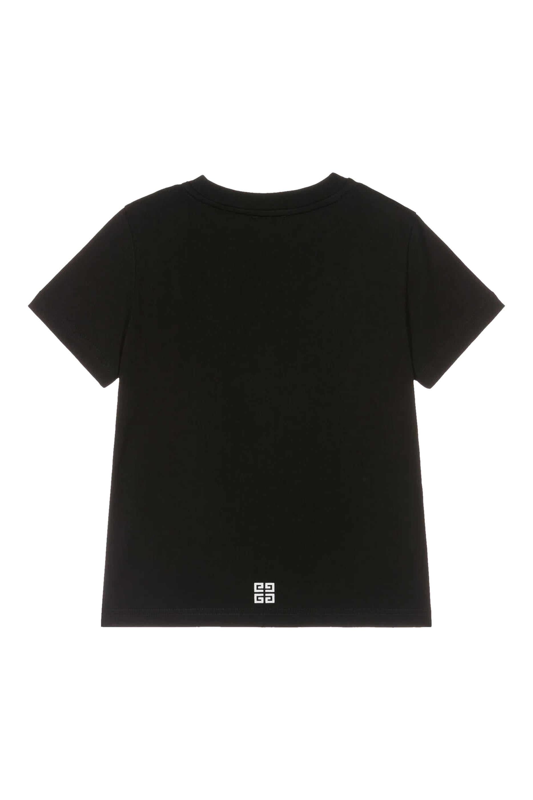 تيشيرت للأطفال بأكمام قصيرة وطبعات شعار الماركة