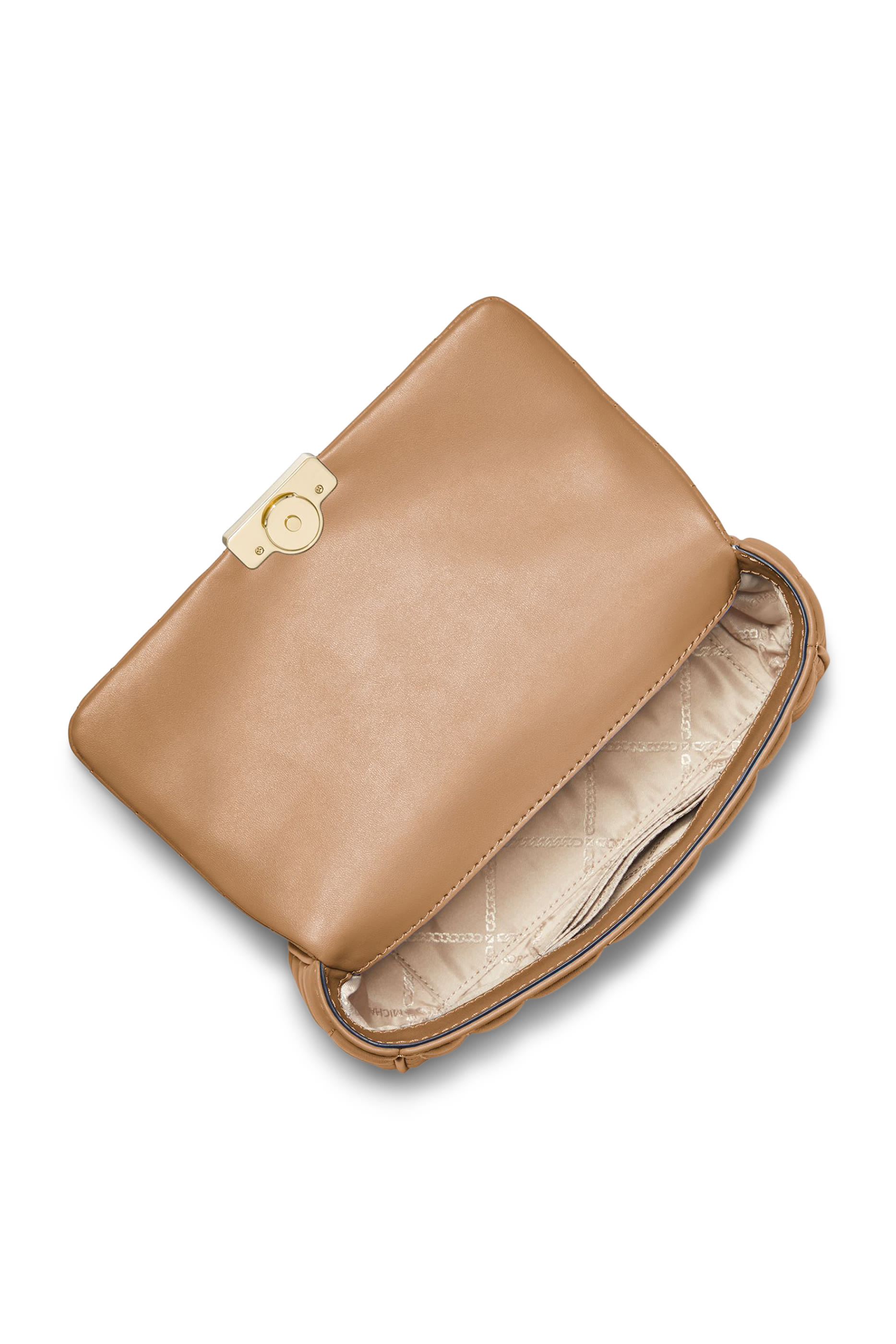 حقيبة كتف بسلسلة وشعار الماركة