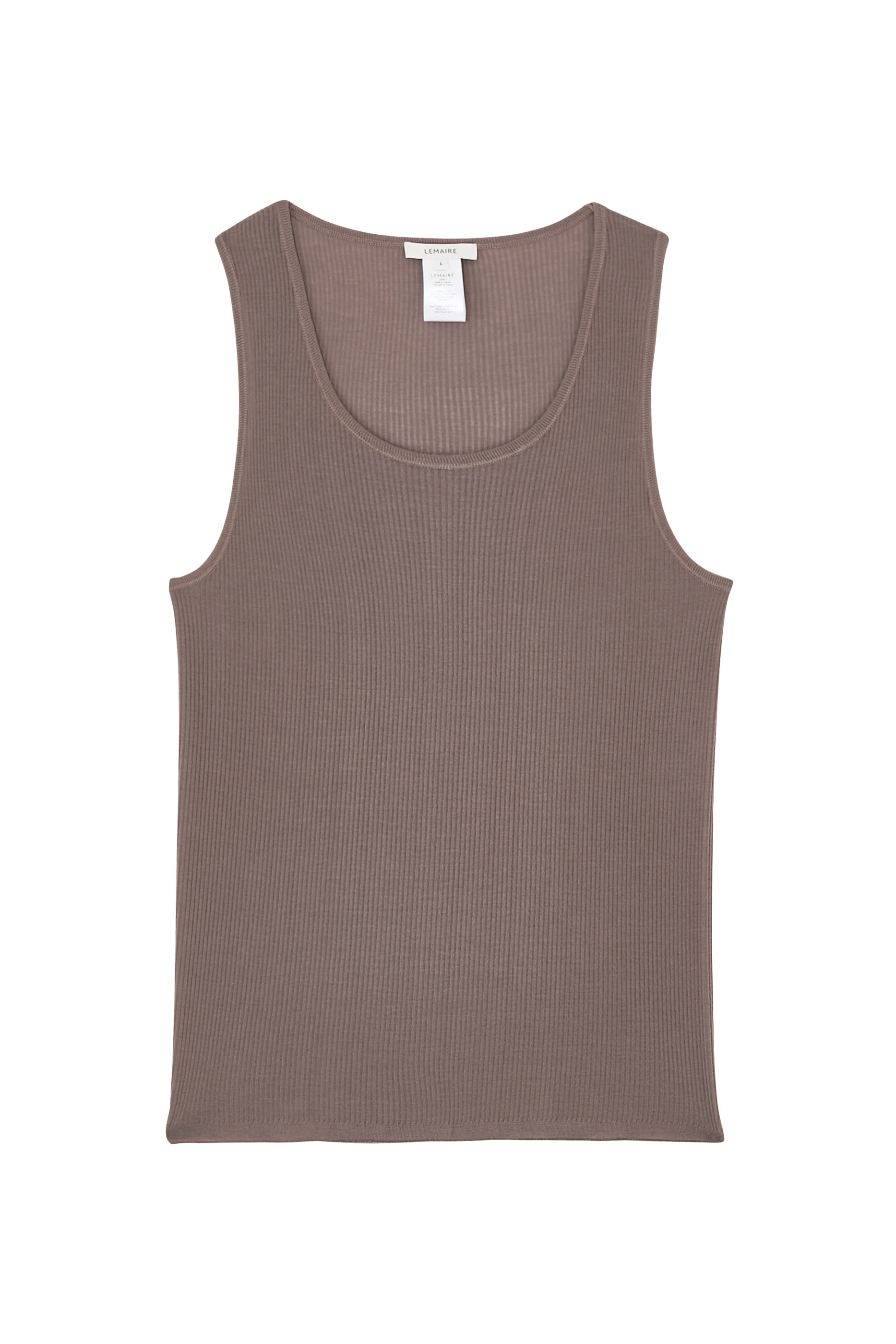 بلوزة مضلعة بلا أكمام