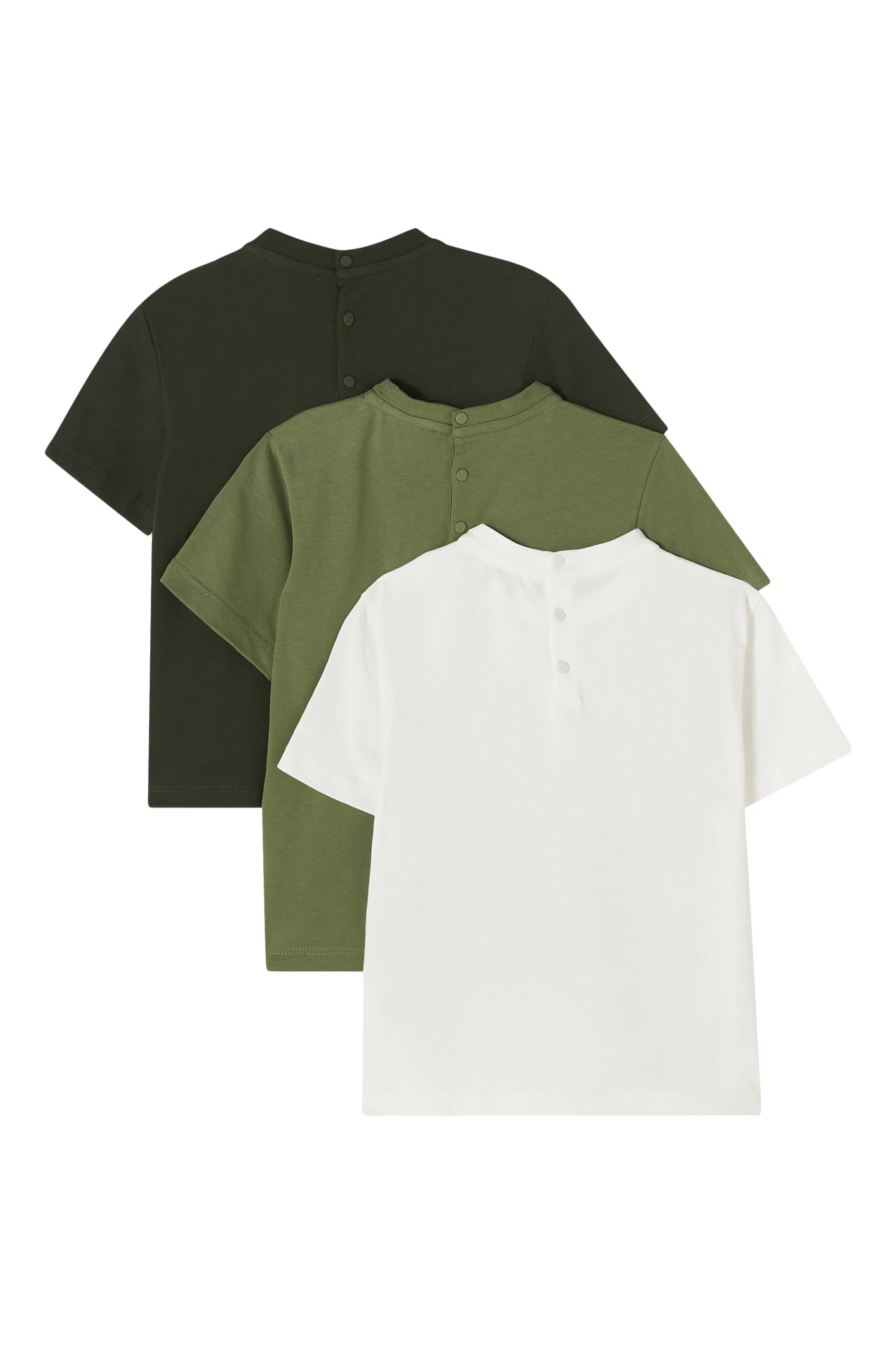 طقم تيشيرت قطن، ثلاث قطع للرضع