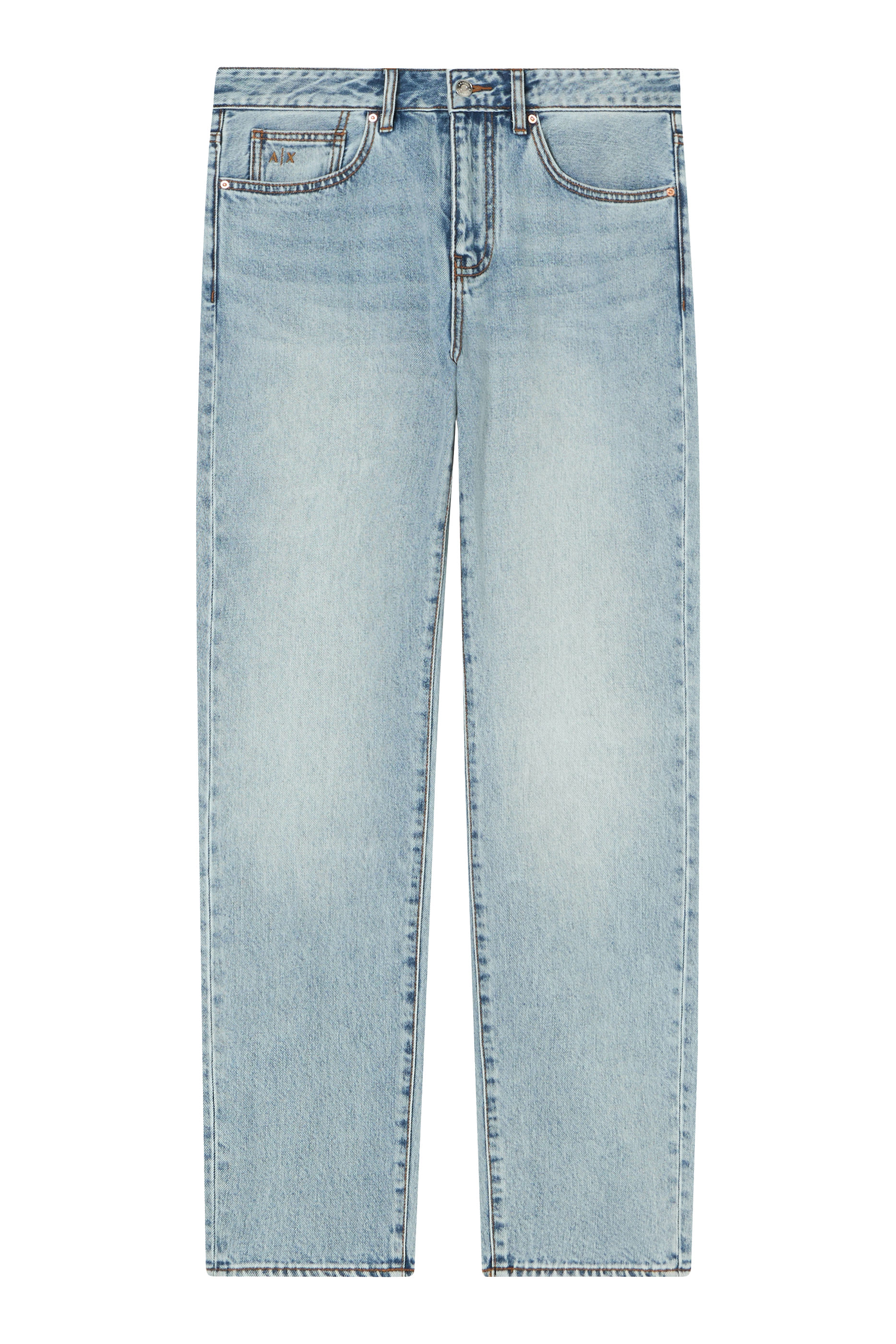 بنطال جينز وان بلوك اب بقصة ضيقة دنيم