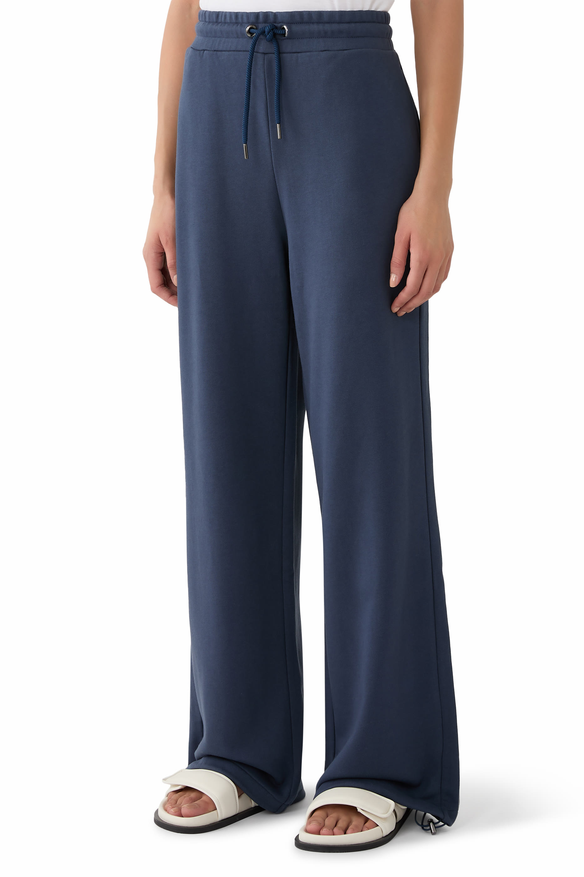 بنطال رياضي برباط تضييق قطن جيرسيه