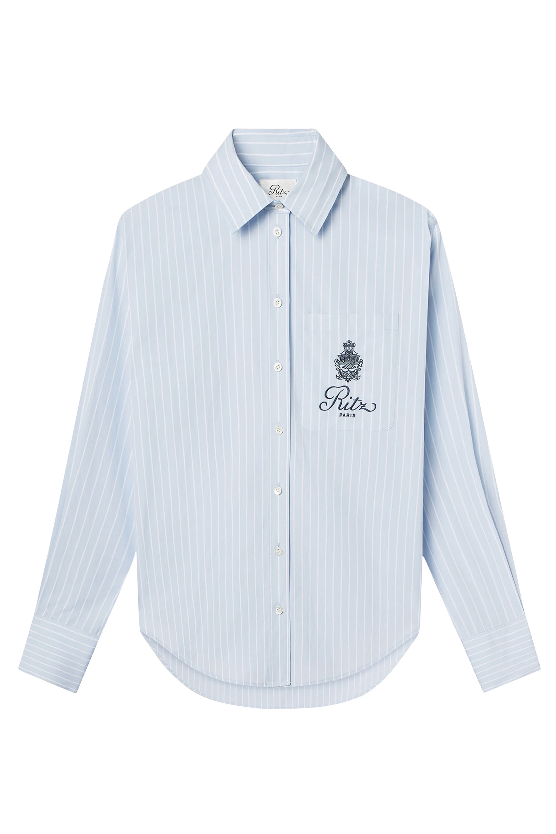 قميص ريتز بقصة فضفاضة وجيب