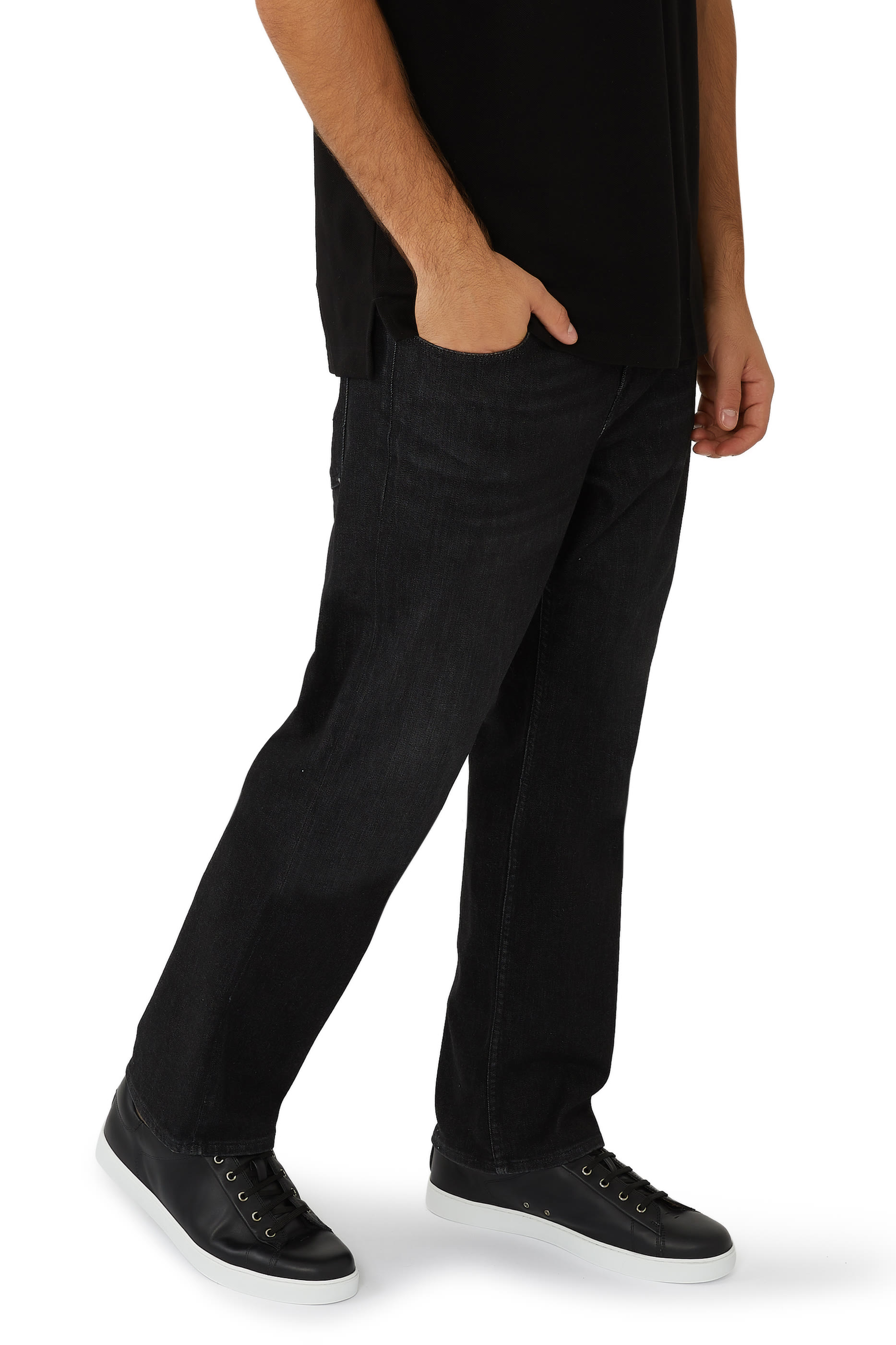 سنيكرز بكاحل منخفض جلد