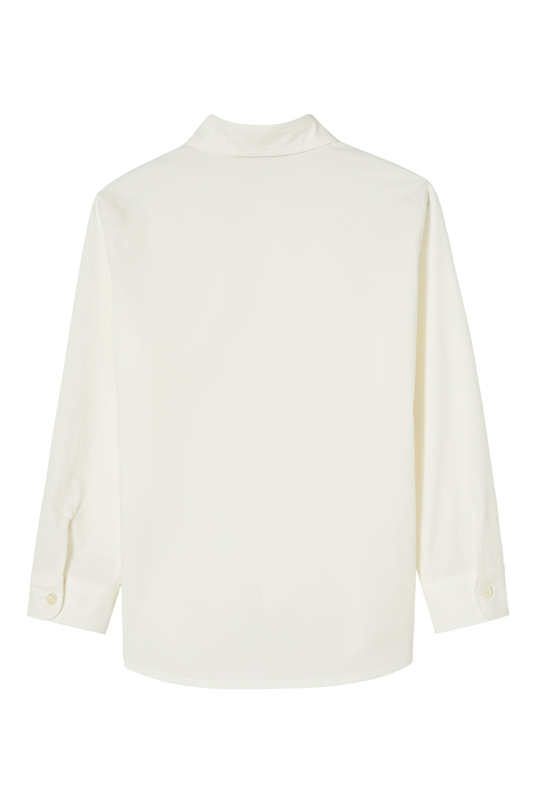 قميص مطرز بشعار الماركة قطن للأطفال