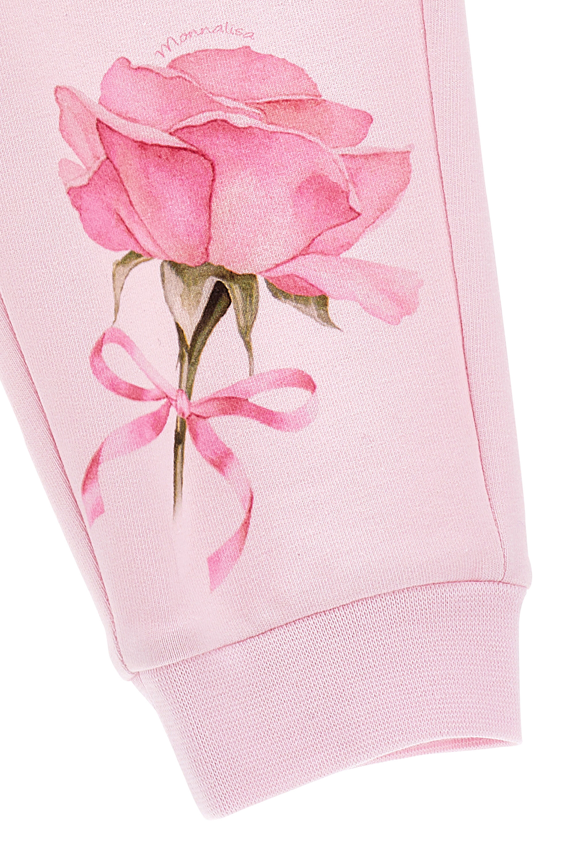 بنطال رياضي بطبعات زهور للأطفال