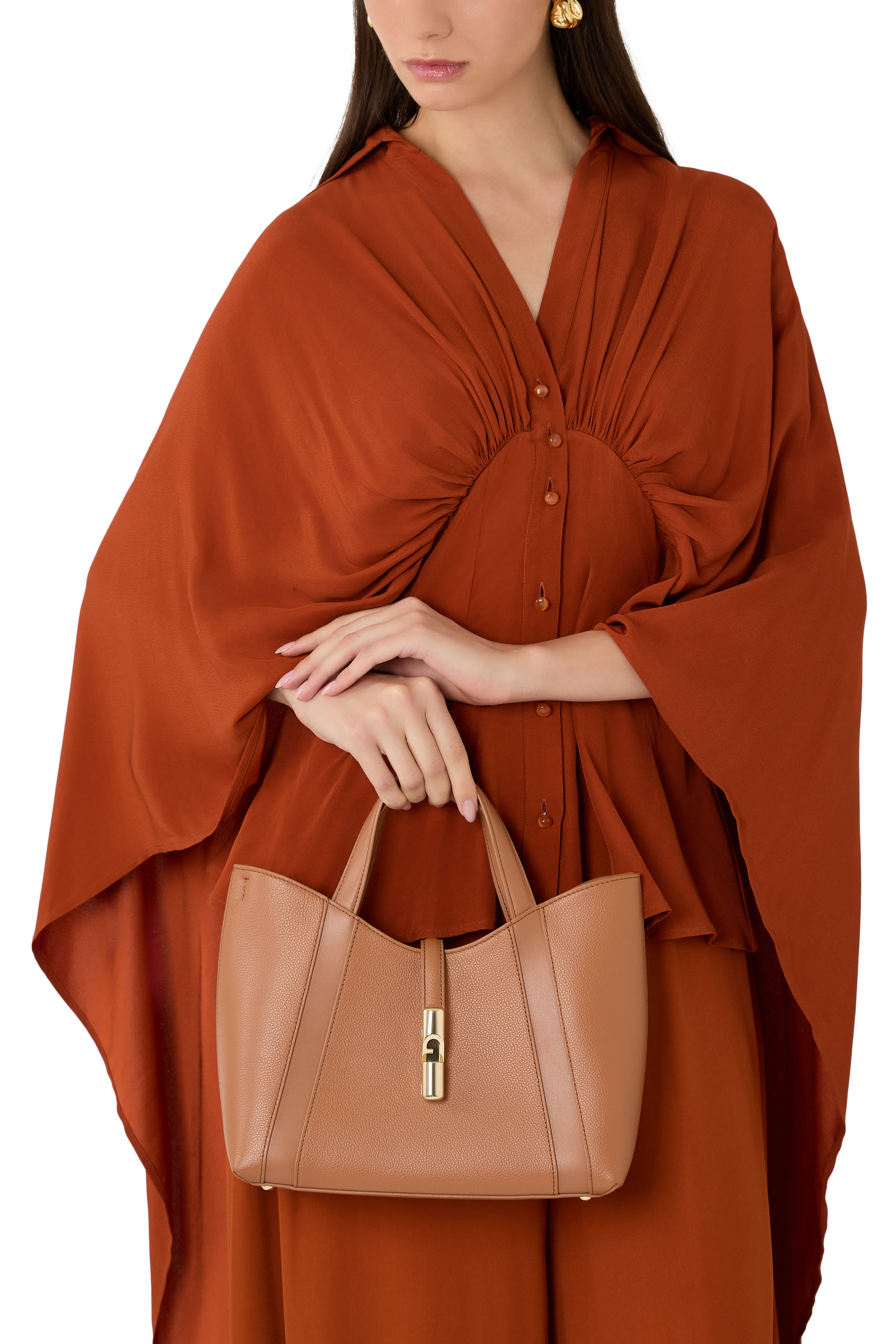 حقيبة يد غوتشيا اس جلد بارز الملمس