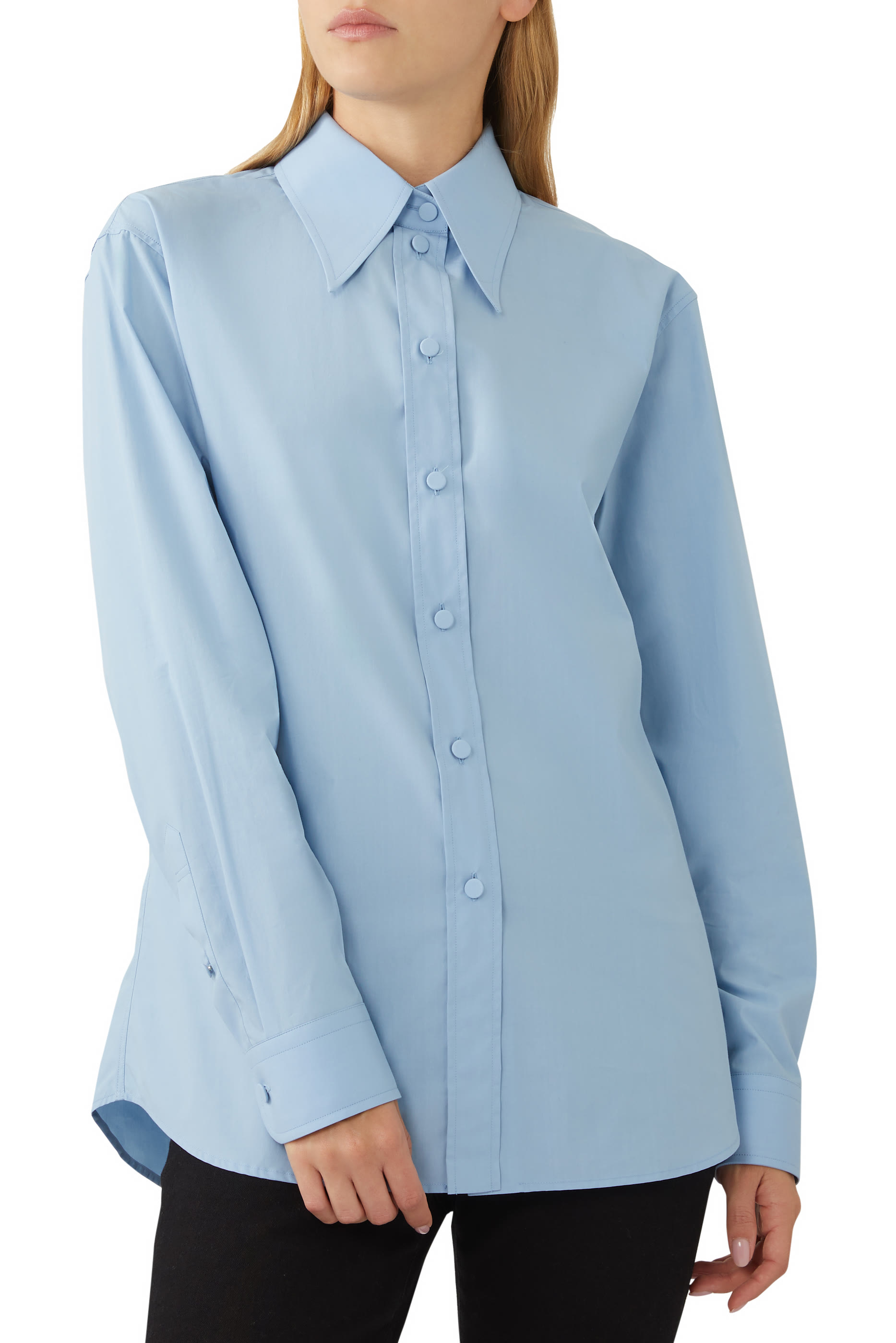 قميص قطن بوبلين